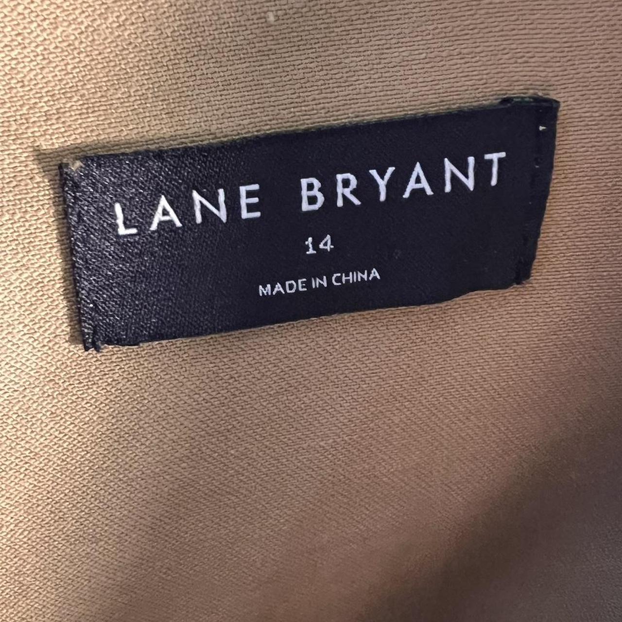 Lane Bryant Women's Khaki and Tan Coat | Depop