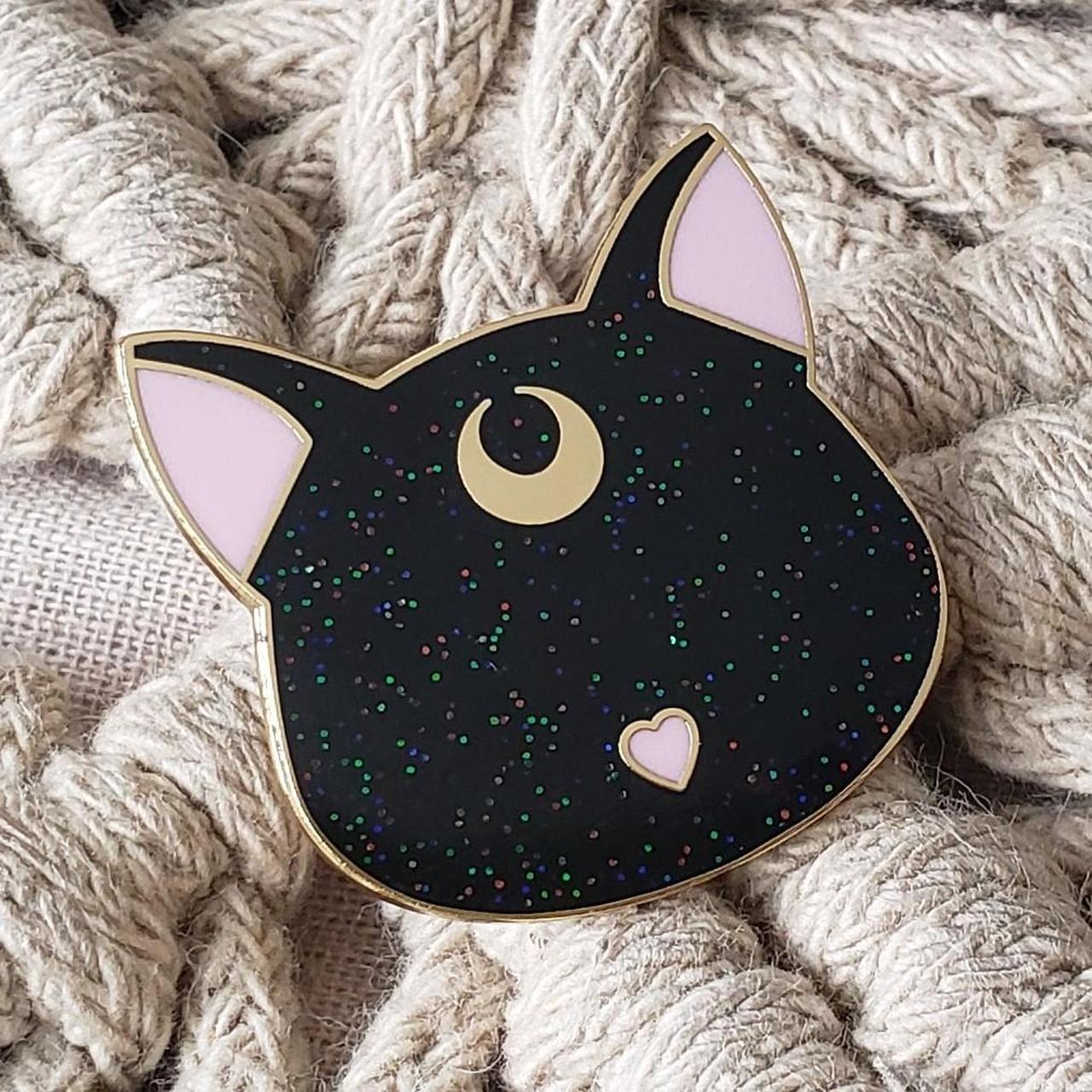 Sailor Moon Luna Cat Pin Please Look At Photos And Depop 2629