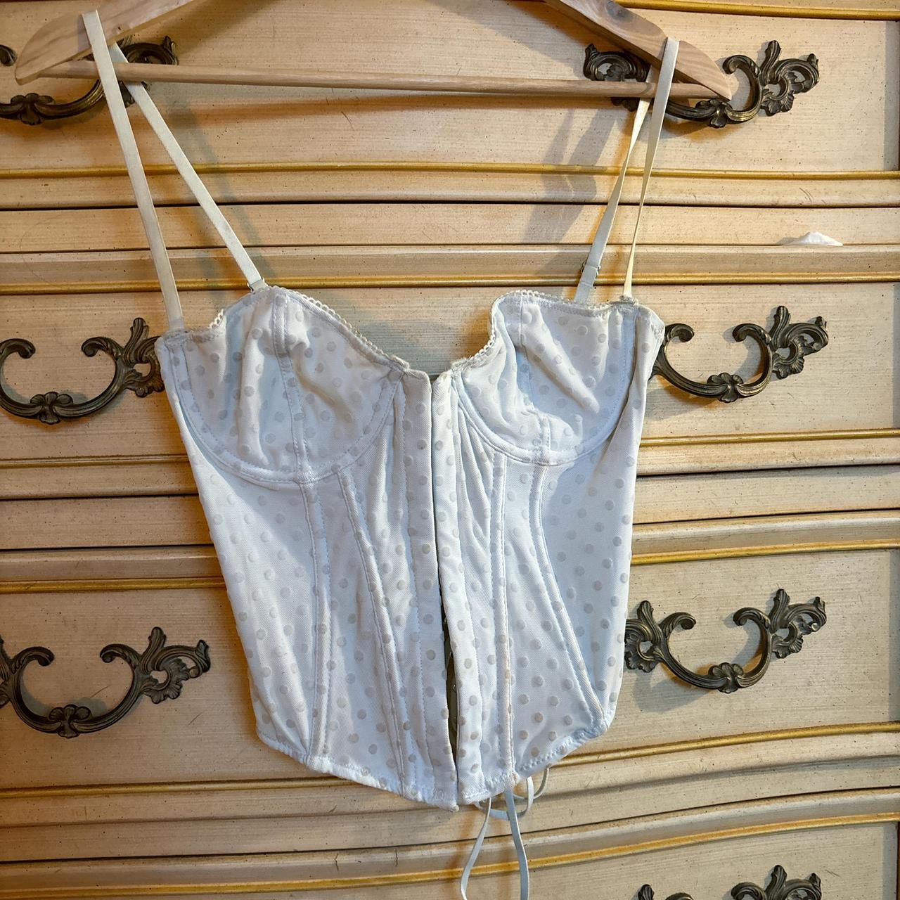 Urban Outfitters light blue corset top. Worn a... Depop