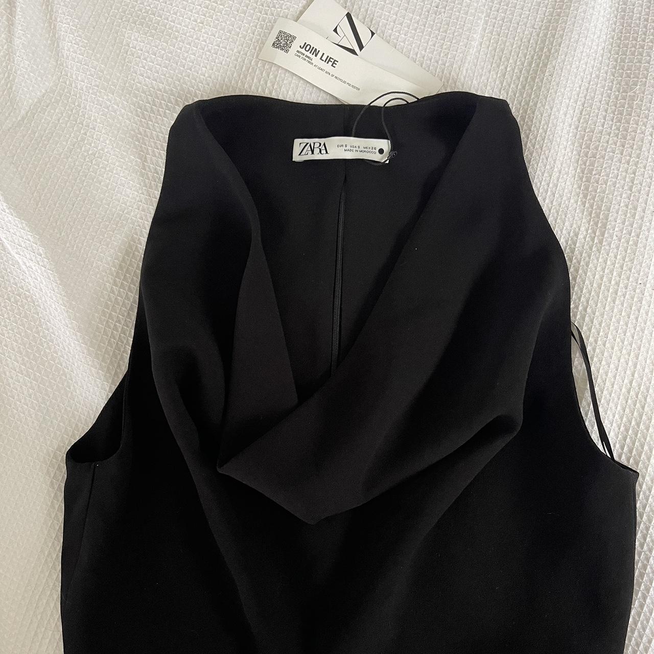 Zara black top cowl neck 🖤 Originally $65.95,... - Depop
