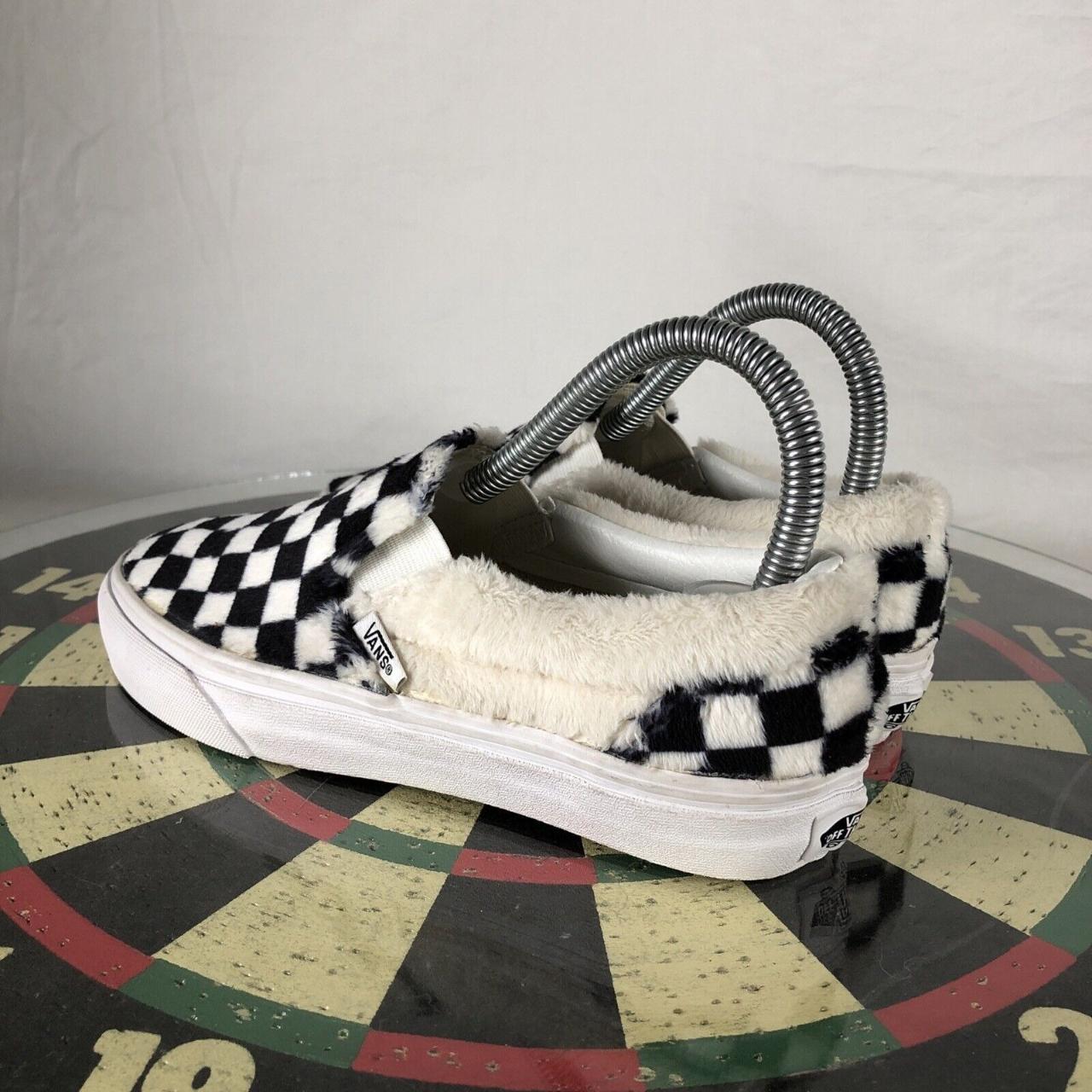 fuzzy checkered vans