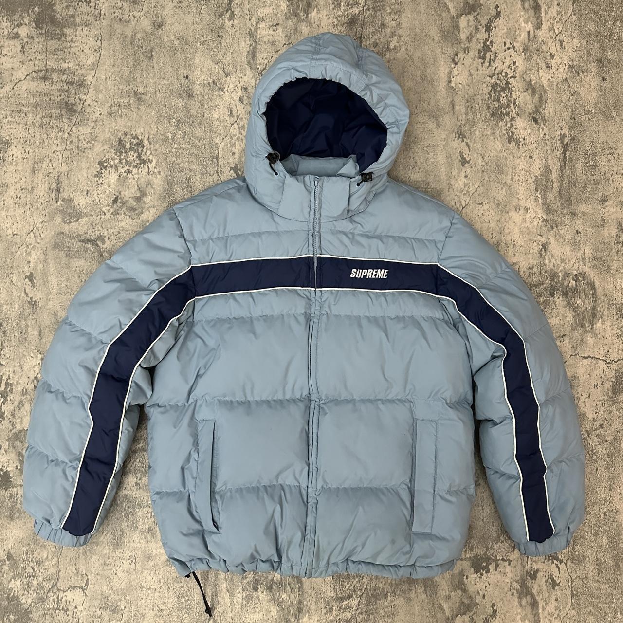 supreme panel down jacket