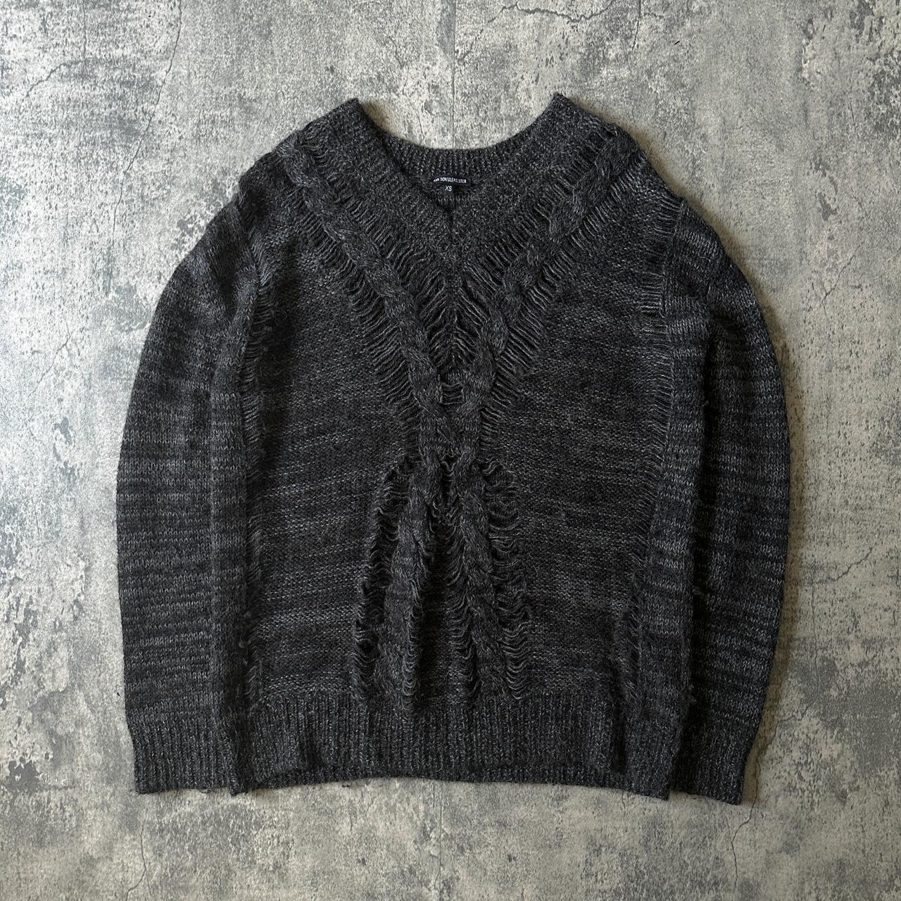 Ann Demeulemeester Loose-Knit Alpaca Sweater A... - Depop