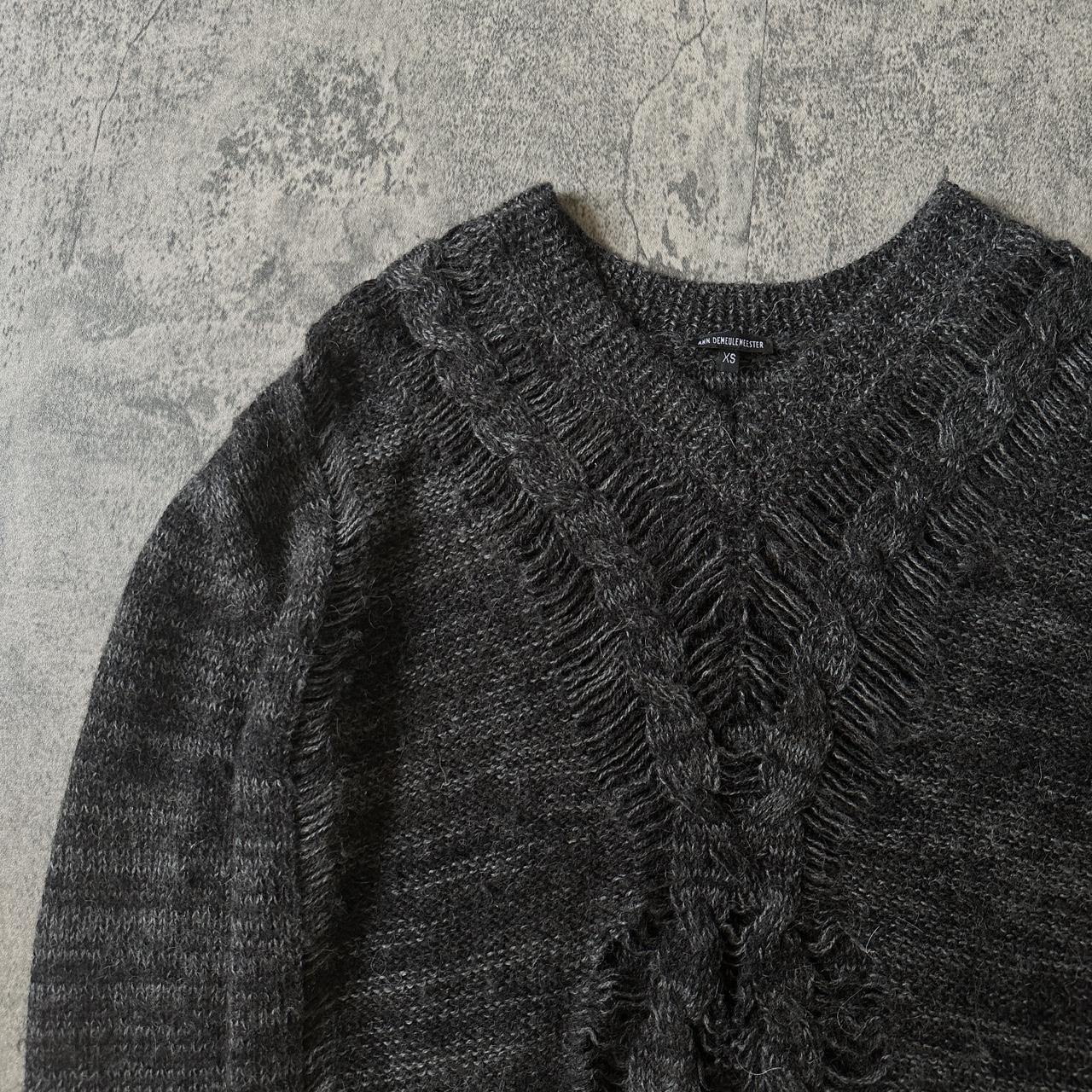 Ann Demeulemeester Loose-Knit Alpaca Sweater , A...