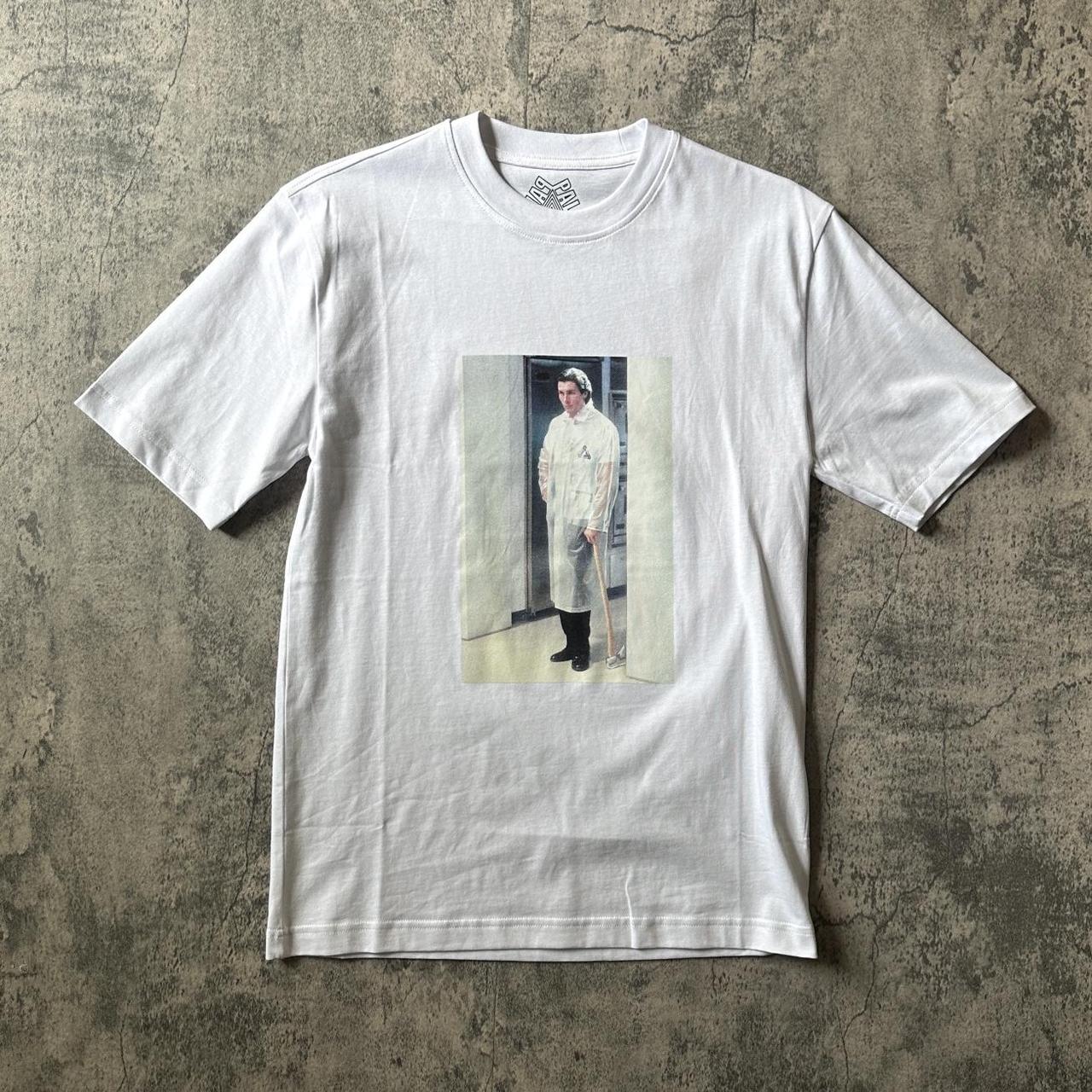 Palace “American Psycho” Graphic Tee A white - Depop