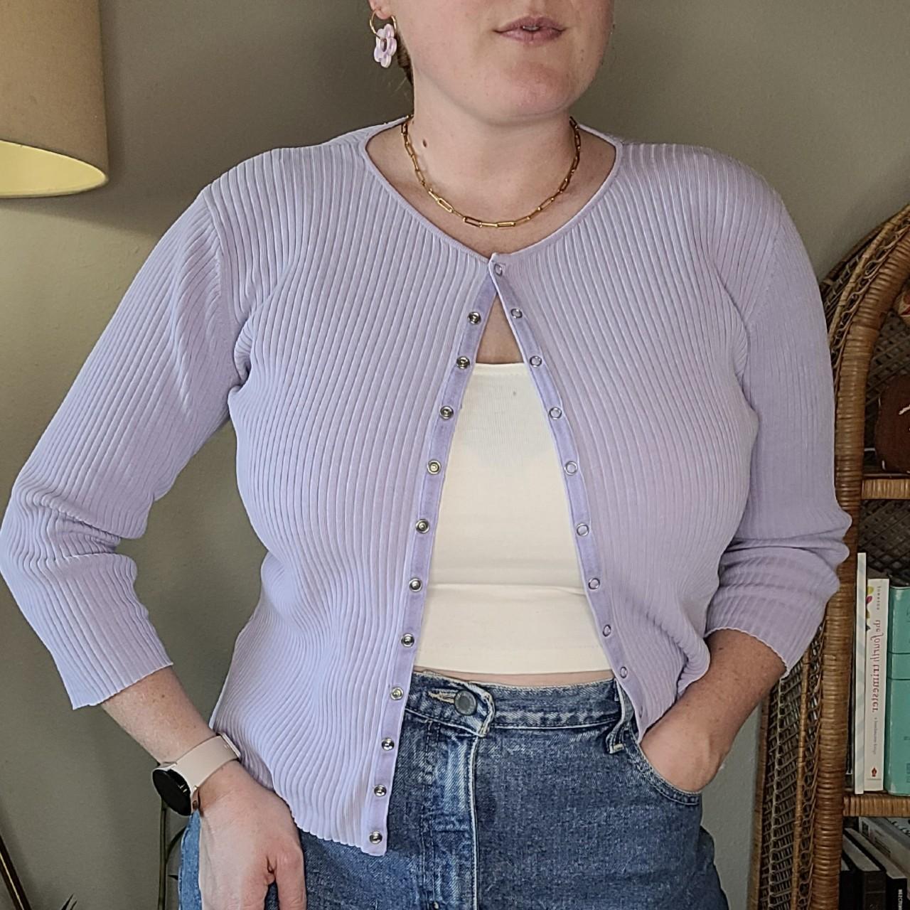 90s cropped cardigan best sale