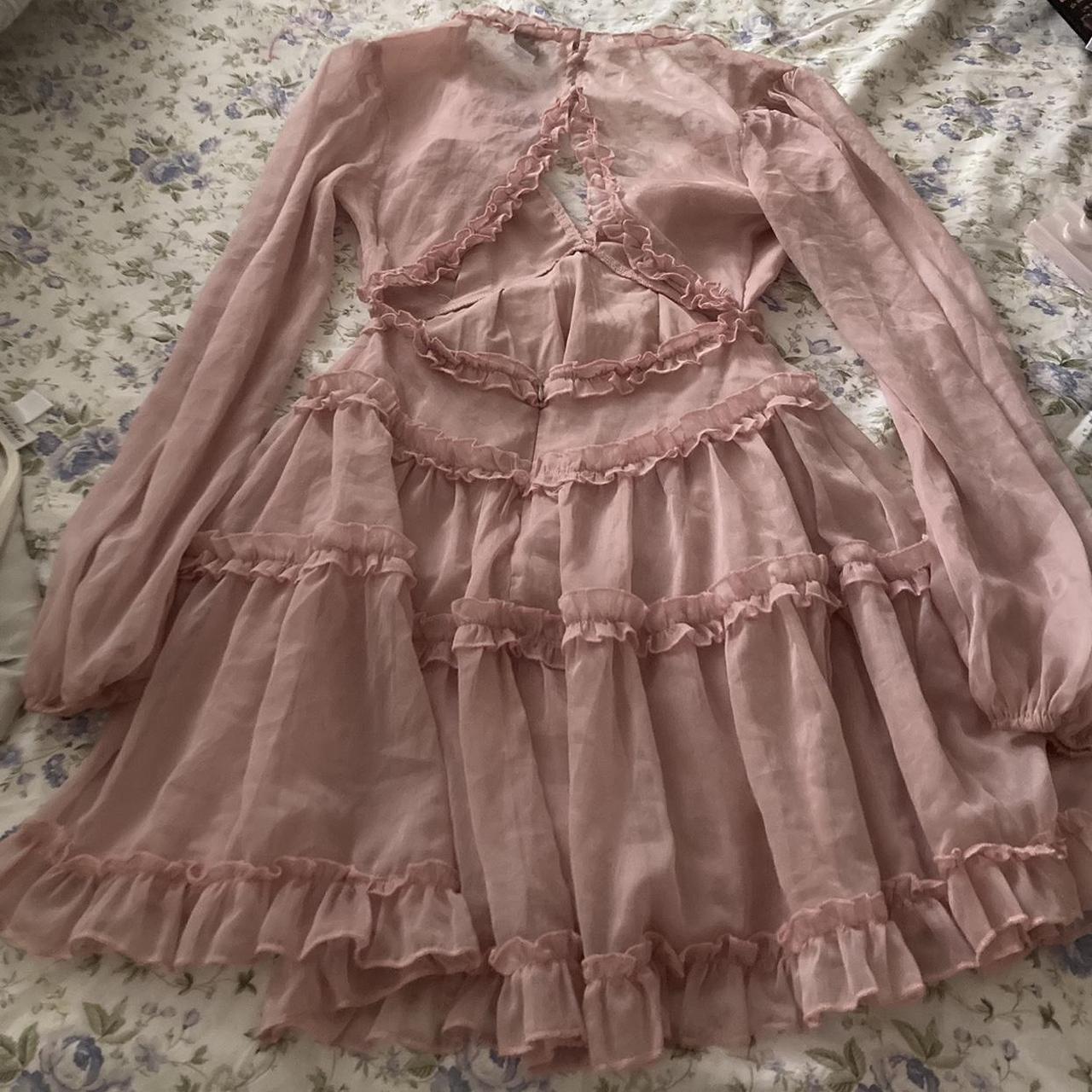 Pretty in pink dress only worn once 💗 ~ is a XS from... - Depop
