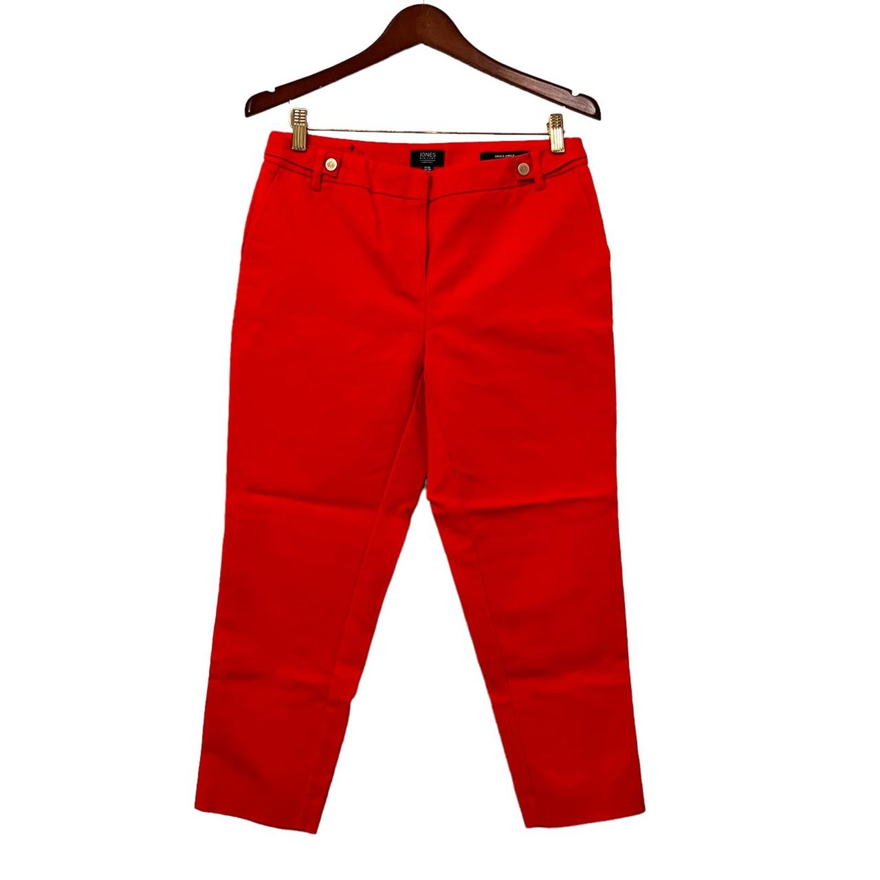 Jones New York Women's Red Trousers | Depop