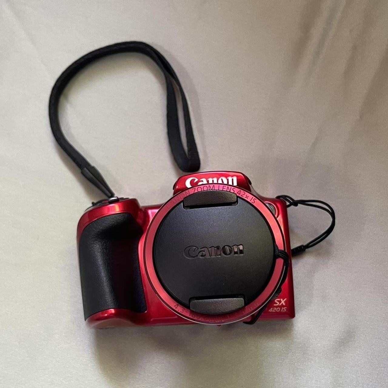 Excellent condition red Canon Powershot SX420 IS... - Depop