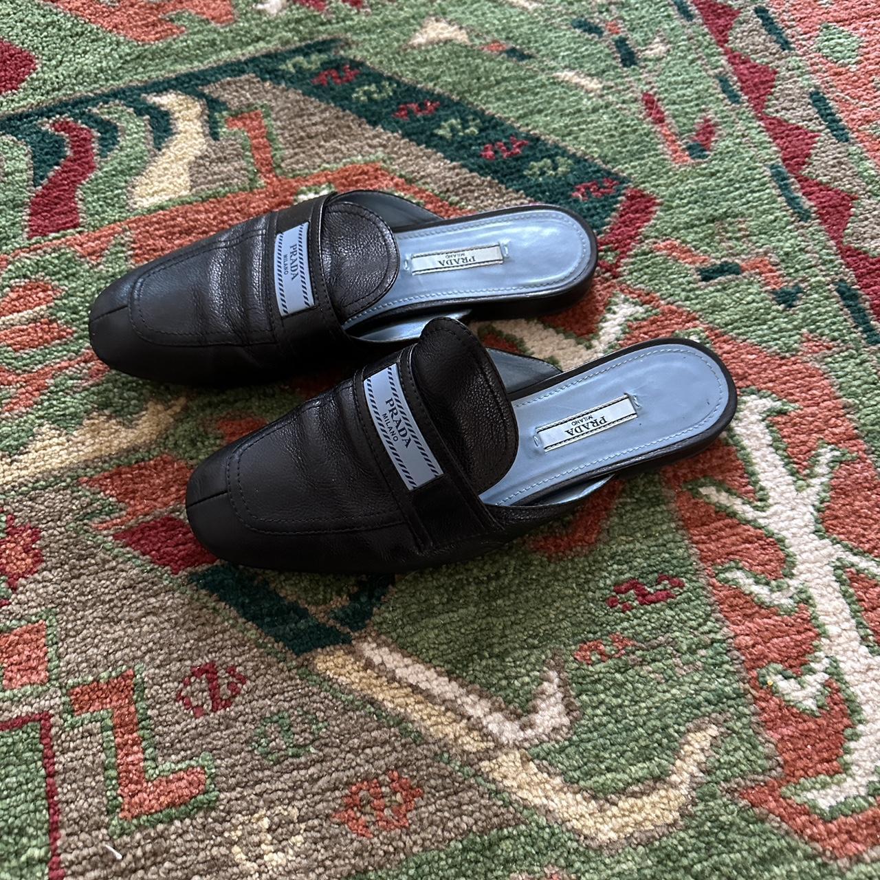 Prada mule loafer best sale