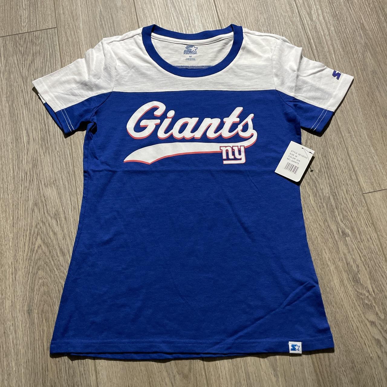 N Y Giants Logo - White on Blue Women's T-Shirt