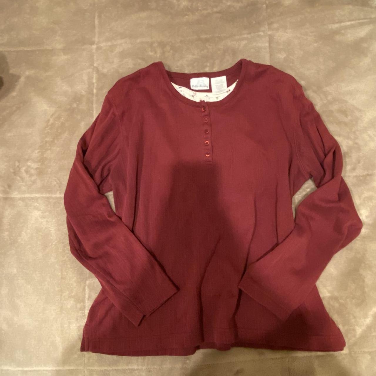Women's Burgundy Shirt | Depop