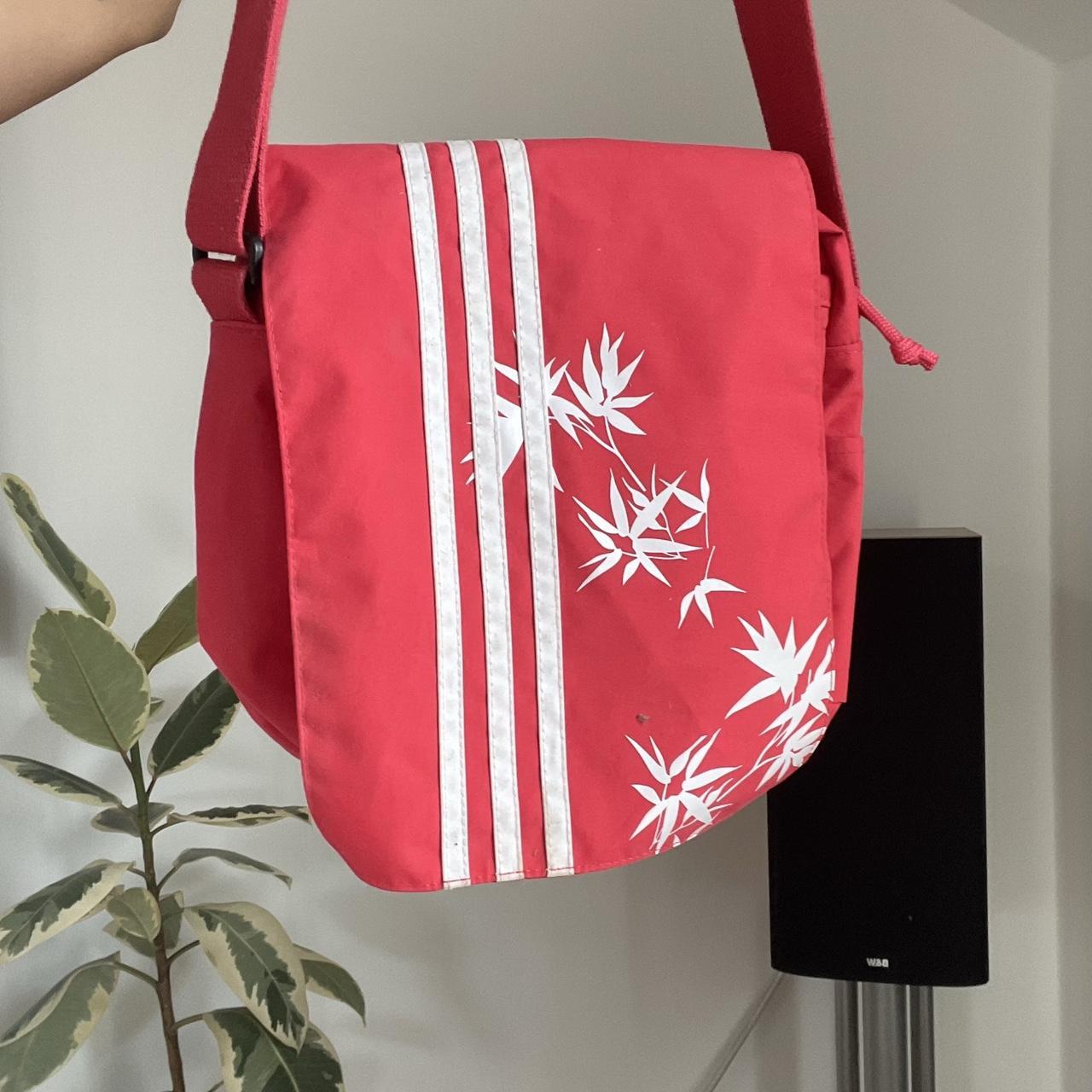 red adidas crossbody bag see pics for size... Depop
