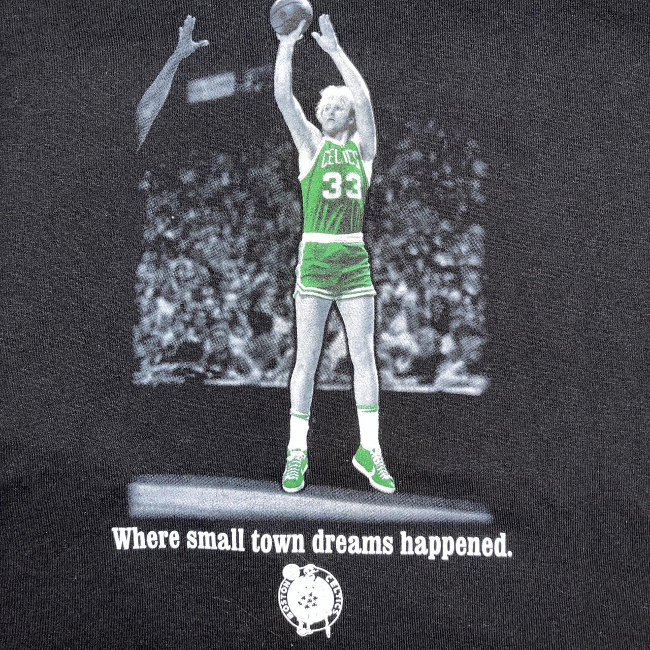 NBA Boston Celtics Larry Bird Tshirt Size: - Depop