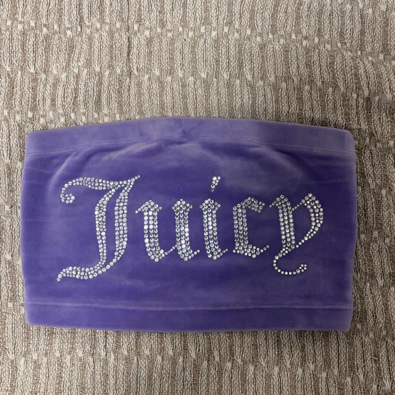 Purple Juicy Couture Tube Top Very Soft... - Depop