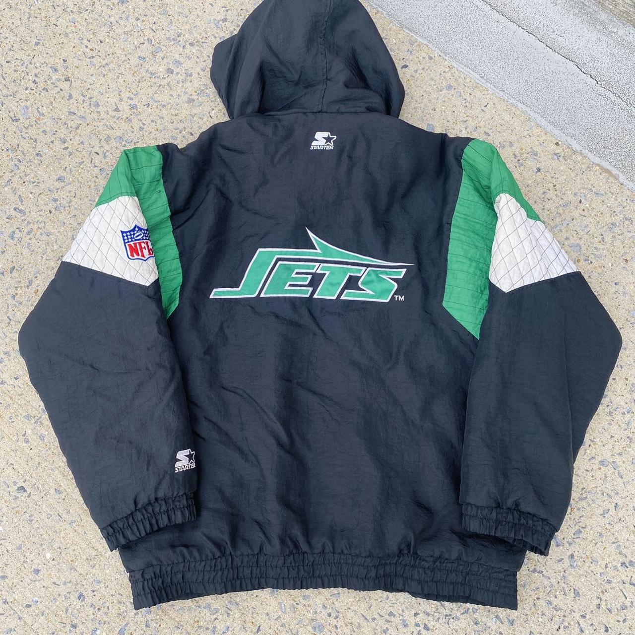 vintage 90's New York Jets NFL starter jacket / - Depop