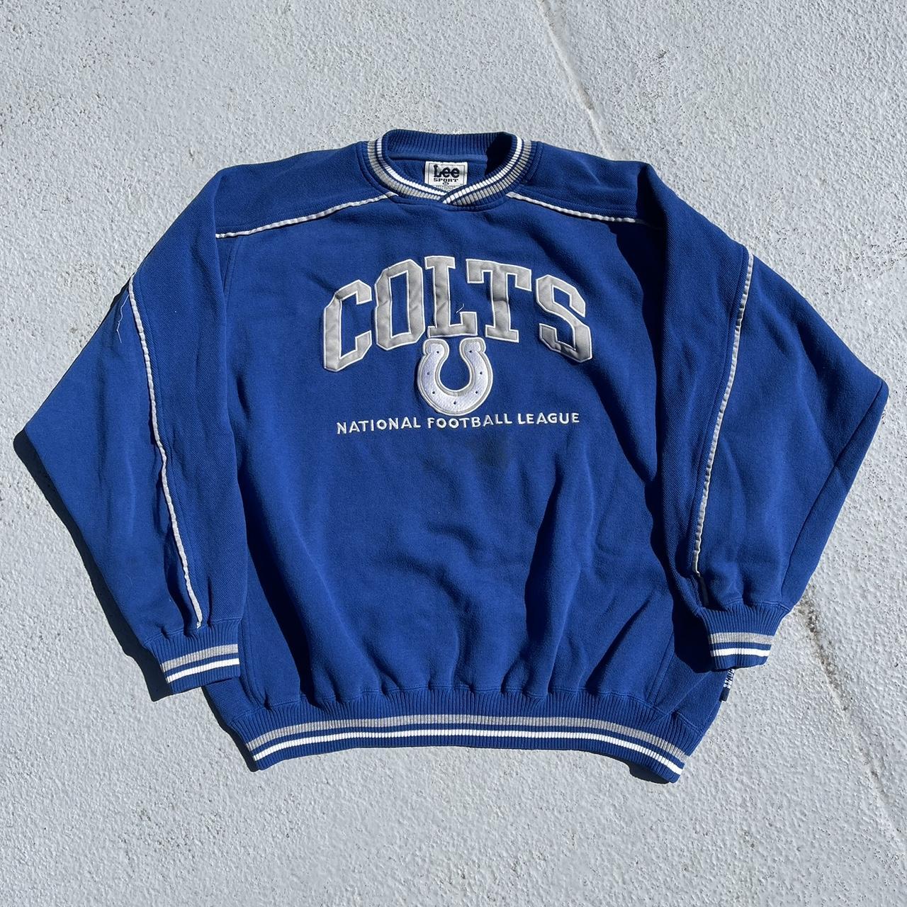 Vintage 90's Indianapolis Colts Crewneck Sweater - Depop