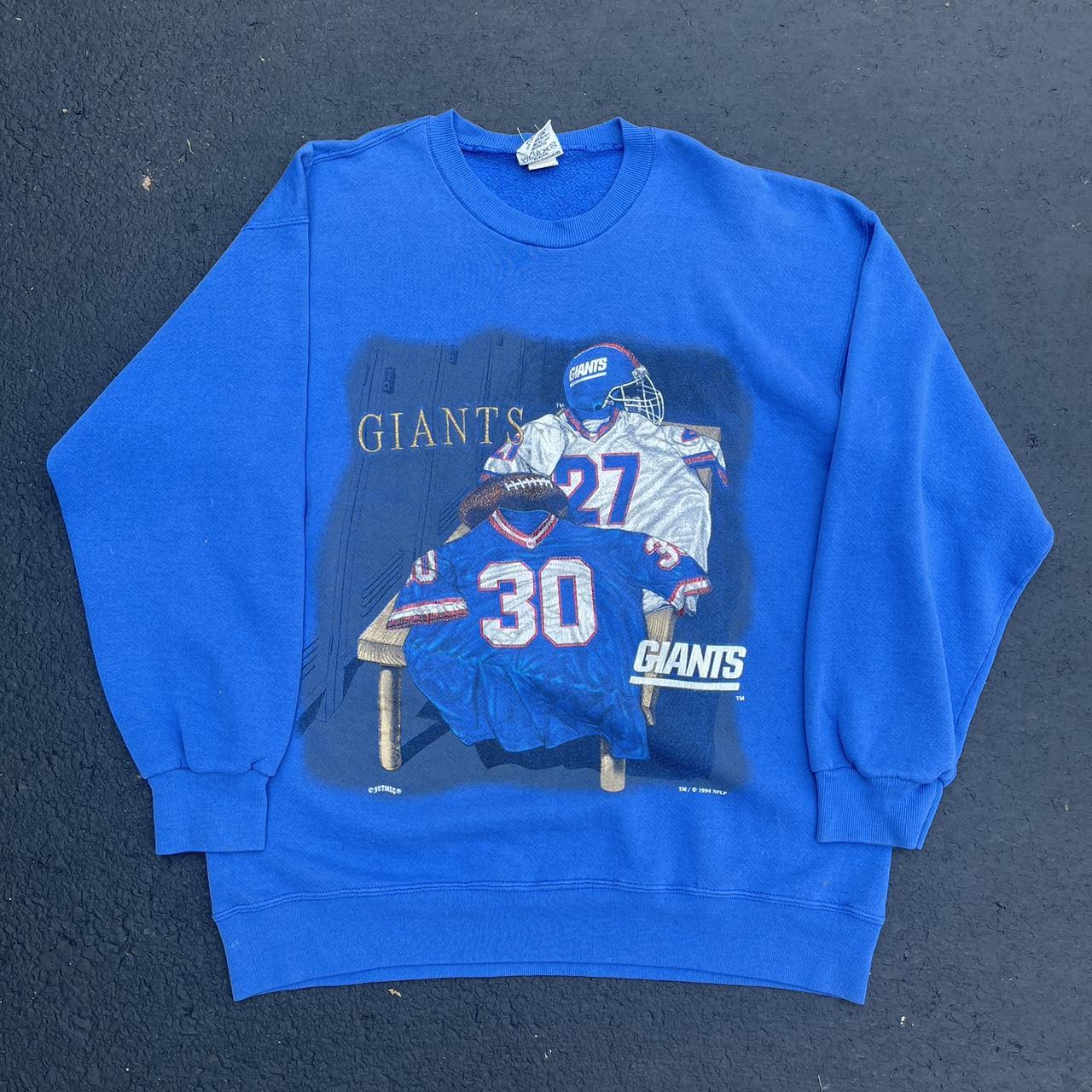 Vintage NY Giants Nutmeg Mills Sweatshirt 90s NFL Football – For All To Envy