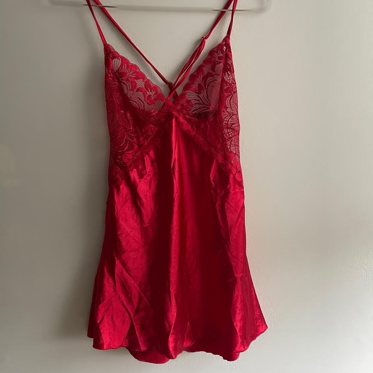 Women's Red and Burgundy Dress | Depop