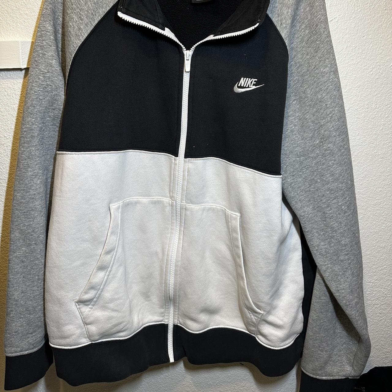 zip up nike hoodie black