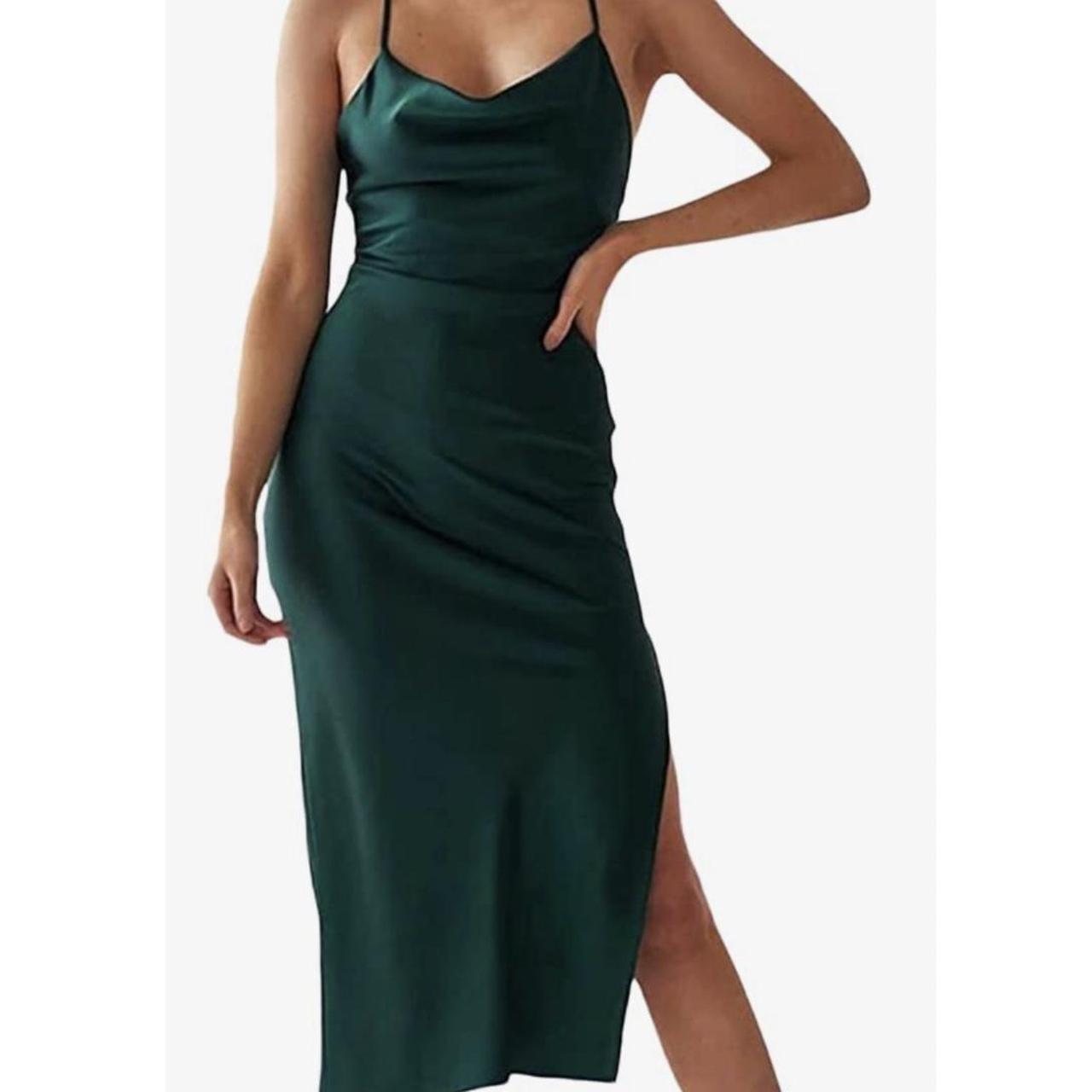 xxxiticat Women's Sleeveless Spaghetti Strap Satin... - Depop