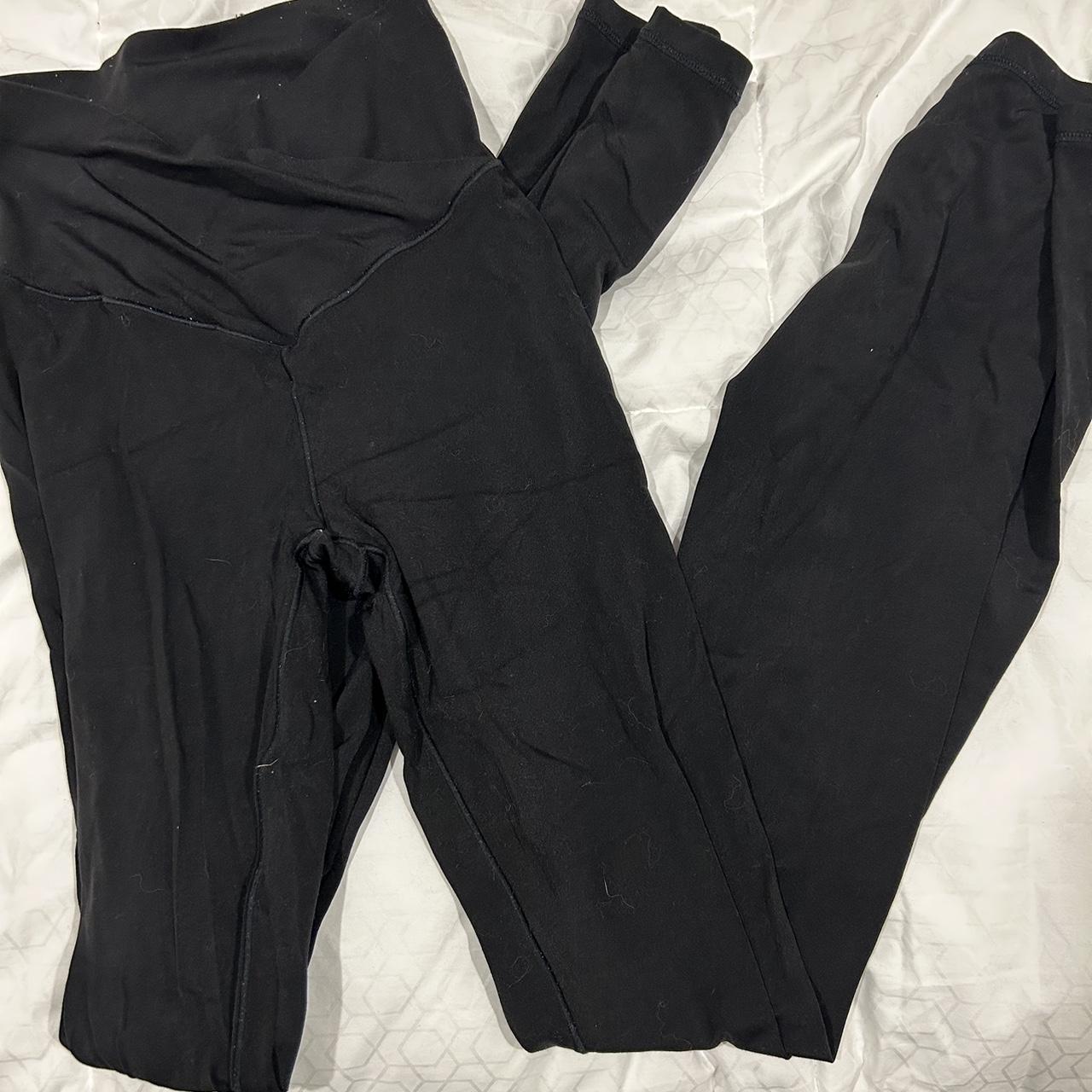 aerie black flare leggings super soft just too big... Depop