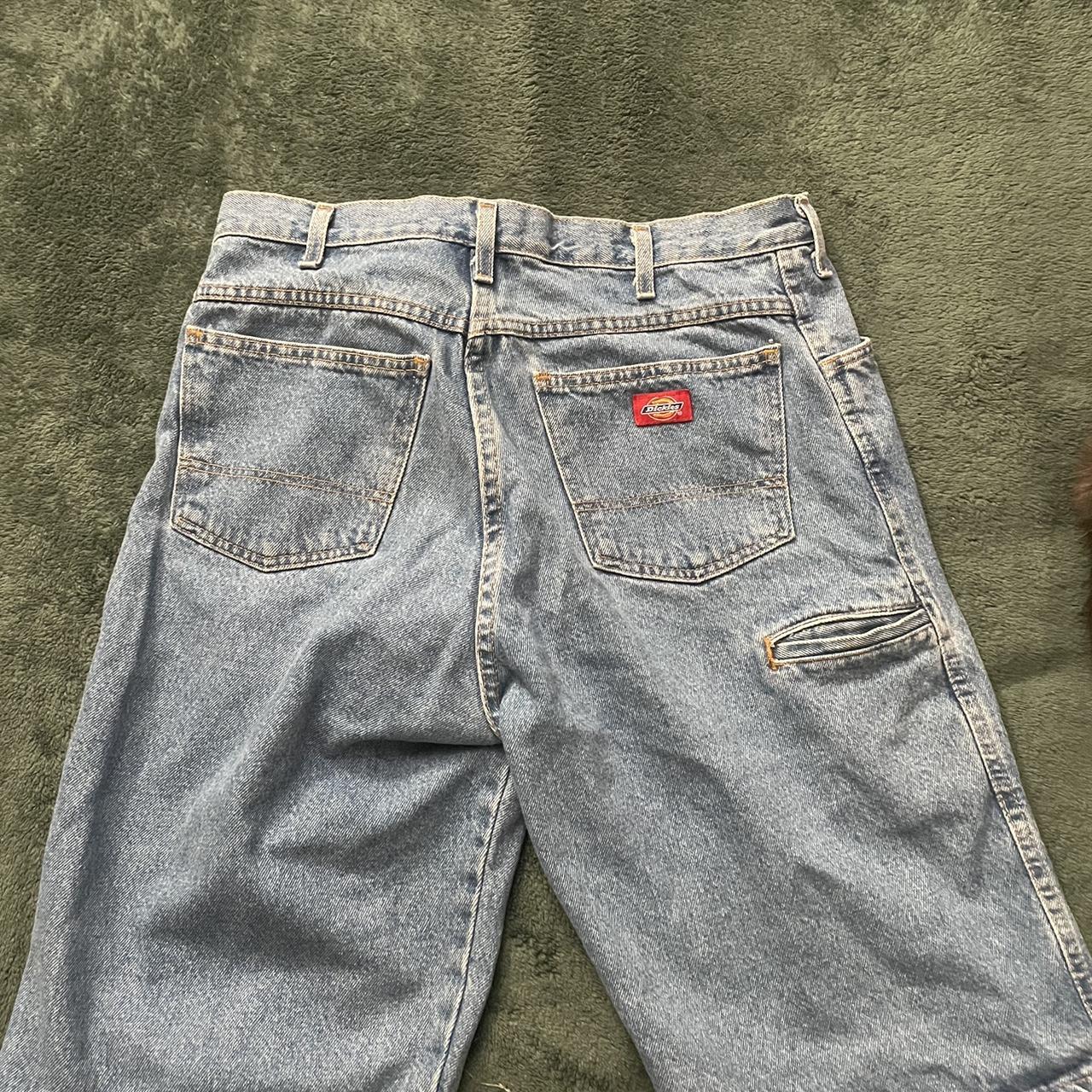 dickies jorts sweet blue color great condition... - Depop