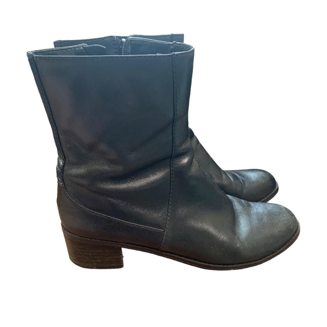 Vintage 90s Black Bandolino Boots, size 7.5. Black... - Depop