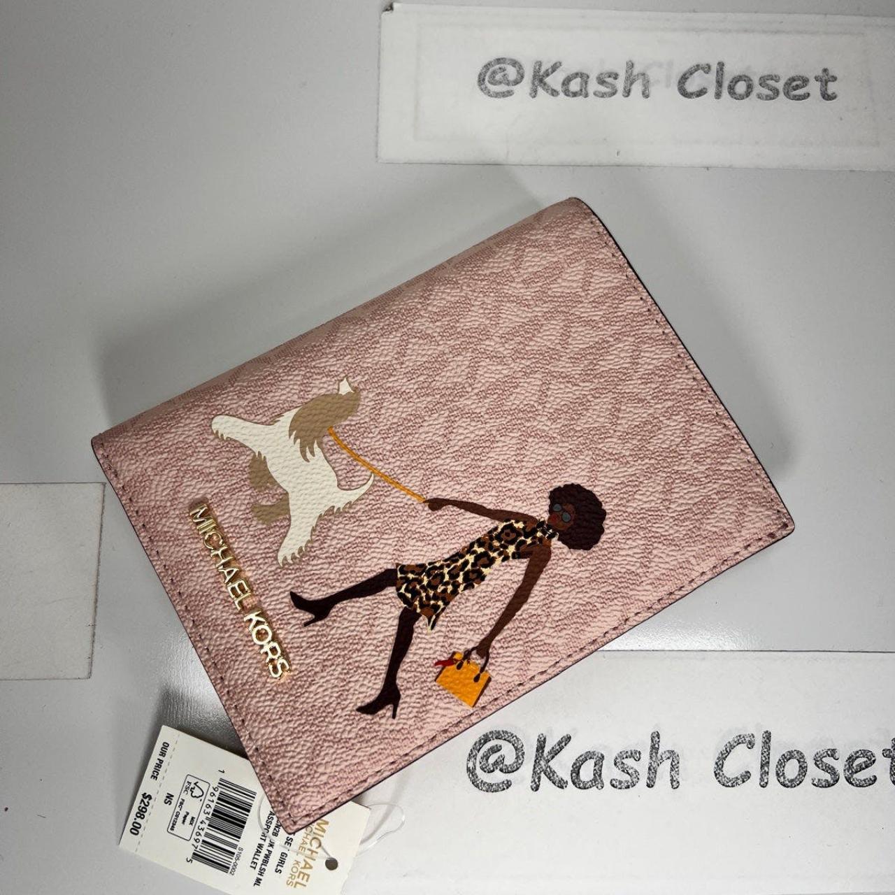 Michael kors deals passport holder sale