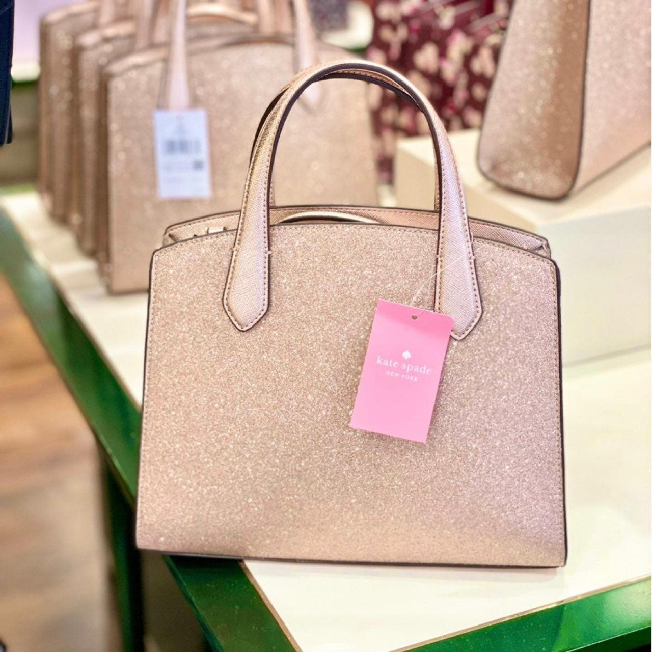 Kate Spade Satchel Tinsel Glitter Purse- Rose | Depop