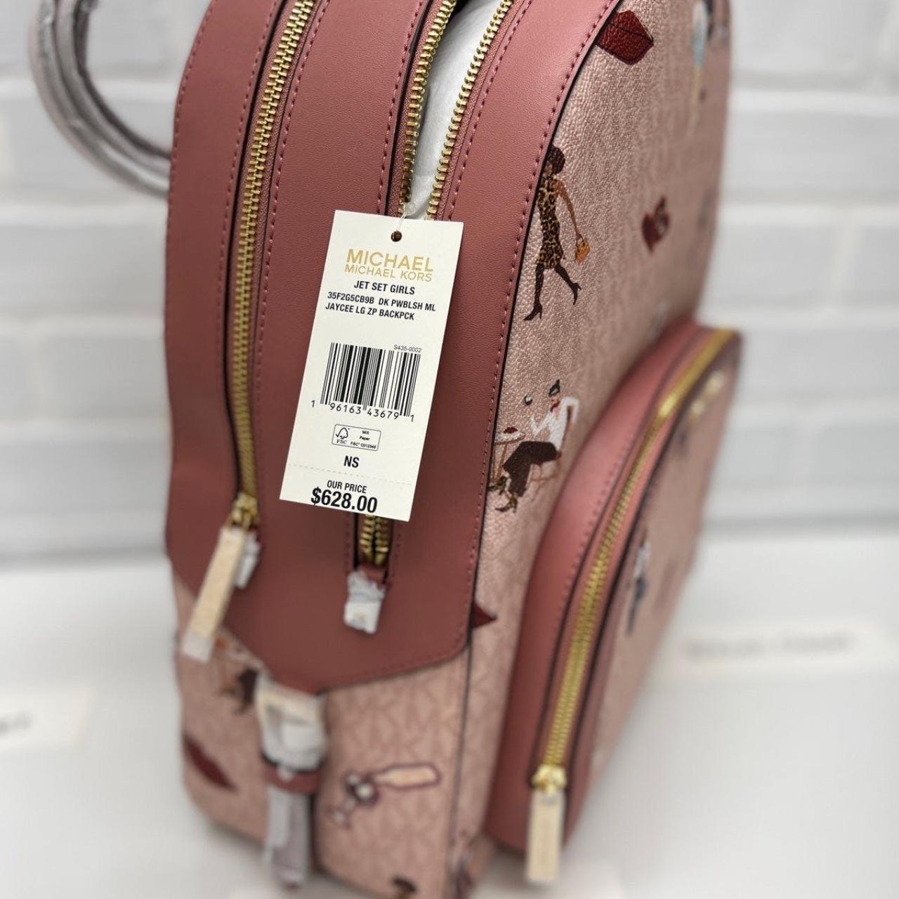 MICHAEL KORS BACKPACK JAYCEE LARGE ZIP JET SET GIRLS... - Depop