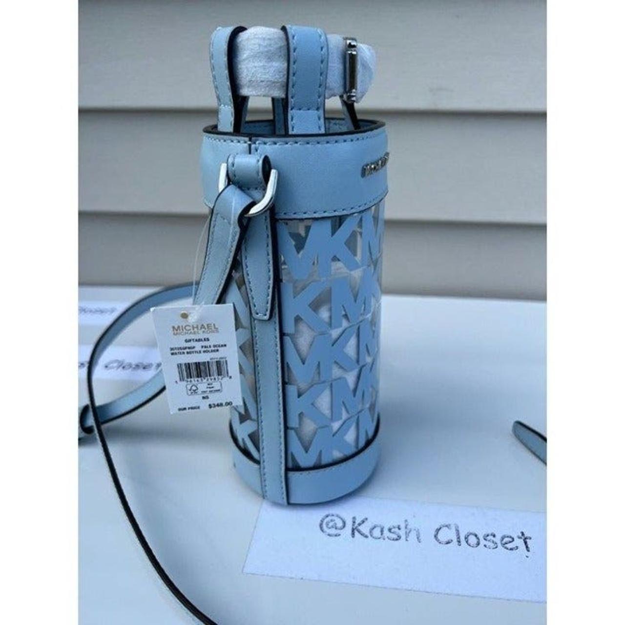 Michael Kors Water Bottle Crossbody Pale Ocean Depop