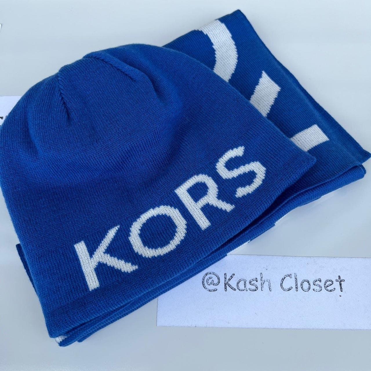 Michael kors scarf blue on sale