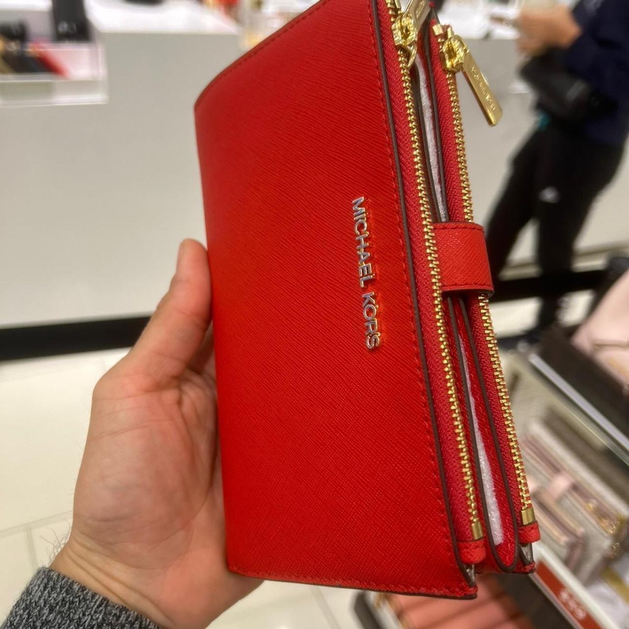 Michael kors deals red wristlet