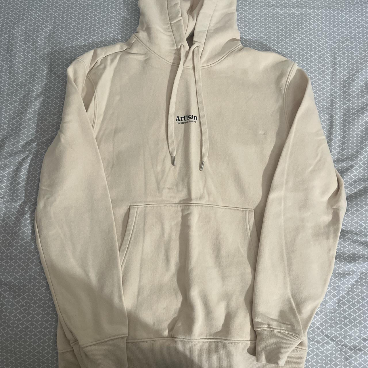 Brand New H&M Artisan Collection Hoodie Medium, Cream - Depop