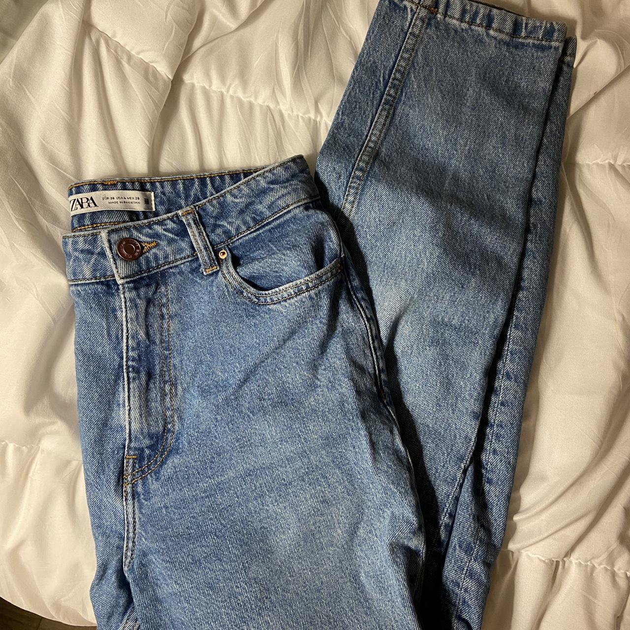 Zara jeans size 4 they have definitely been worn but... - Depop