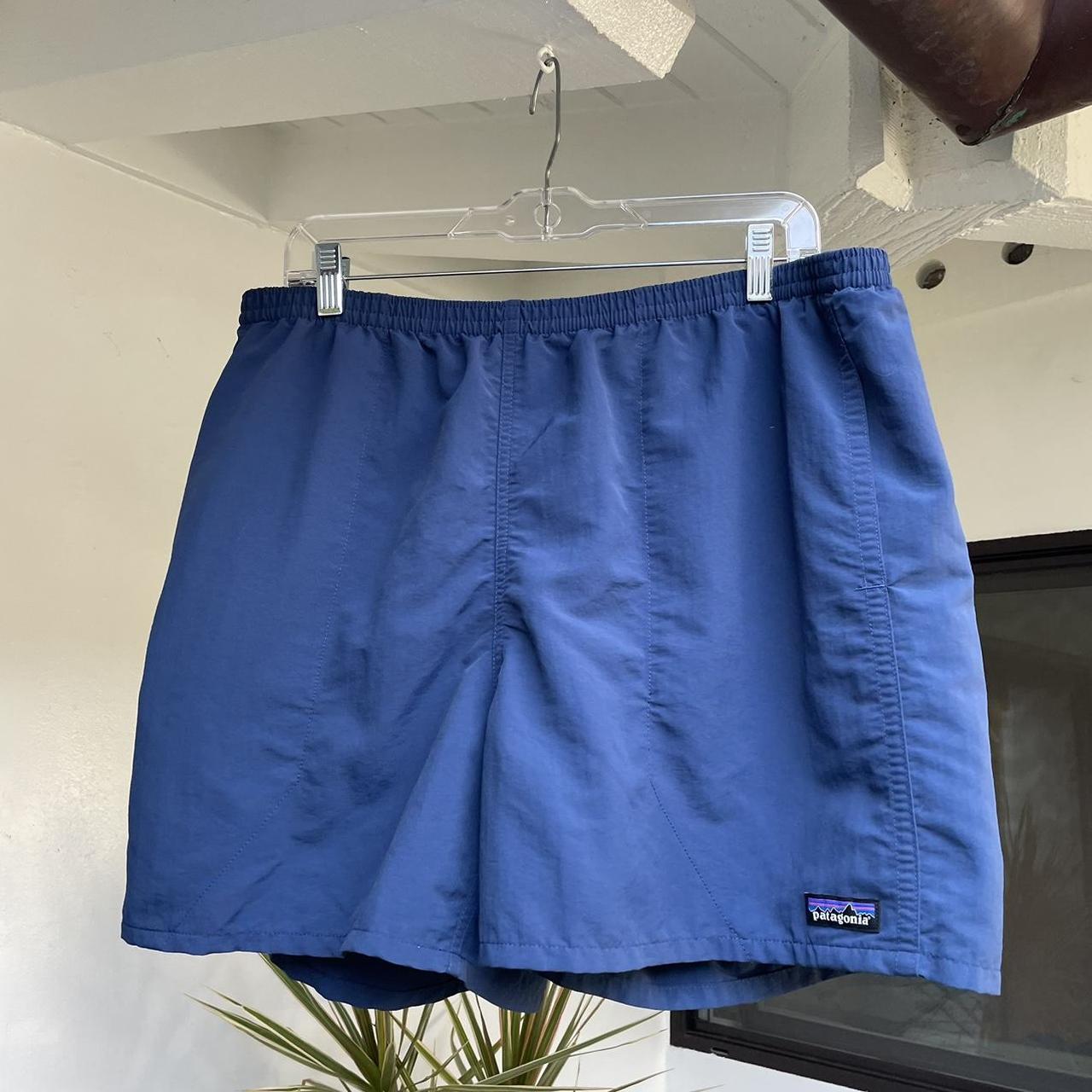 Patagonia 5 Inch Blue Baggies In good condition. No... - Depop