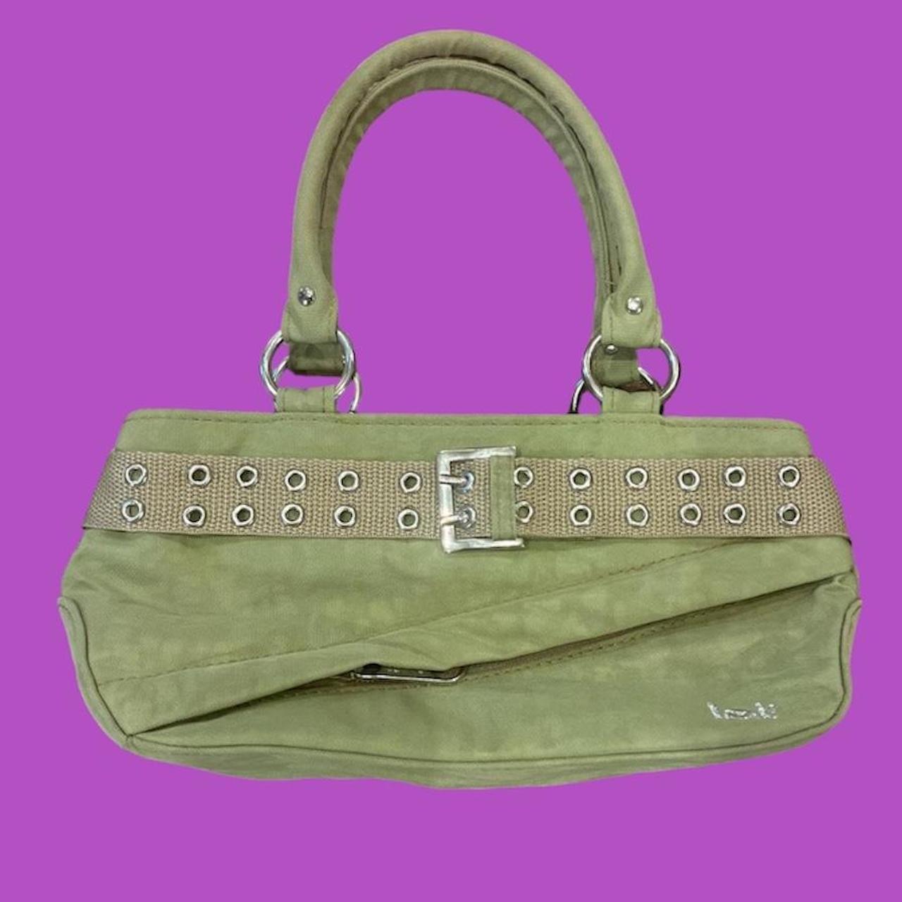 cute y2k green buckle lei mini bag! Depop