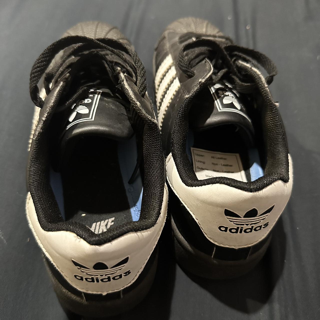 Black and White Adidas Not original soles but they... - Depop
