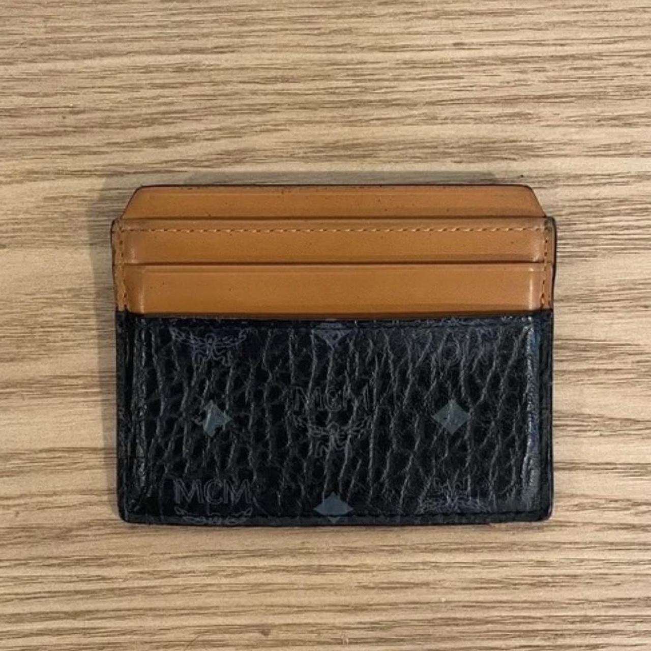 Mcm card holder clearance black