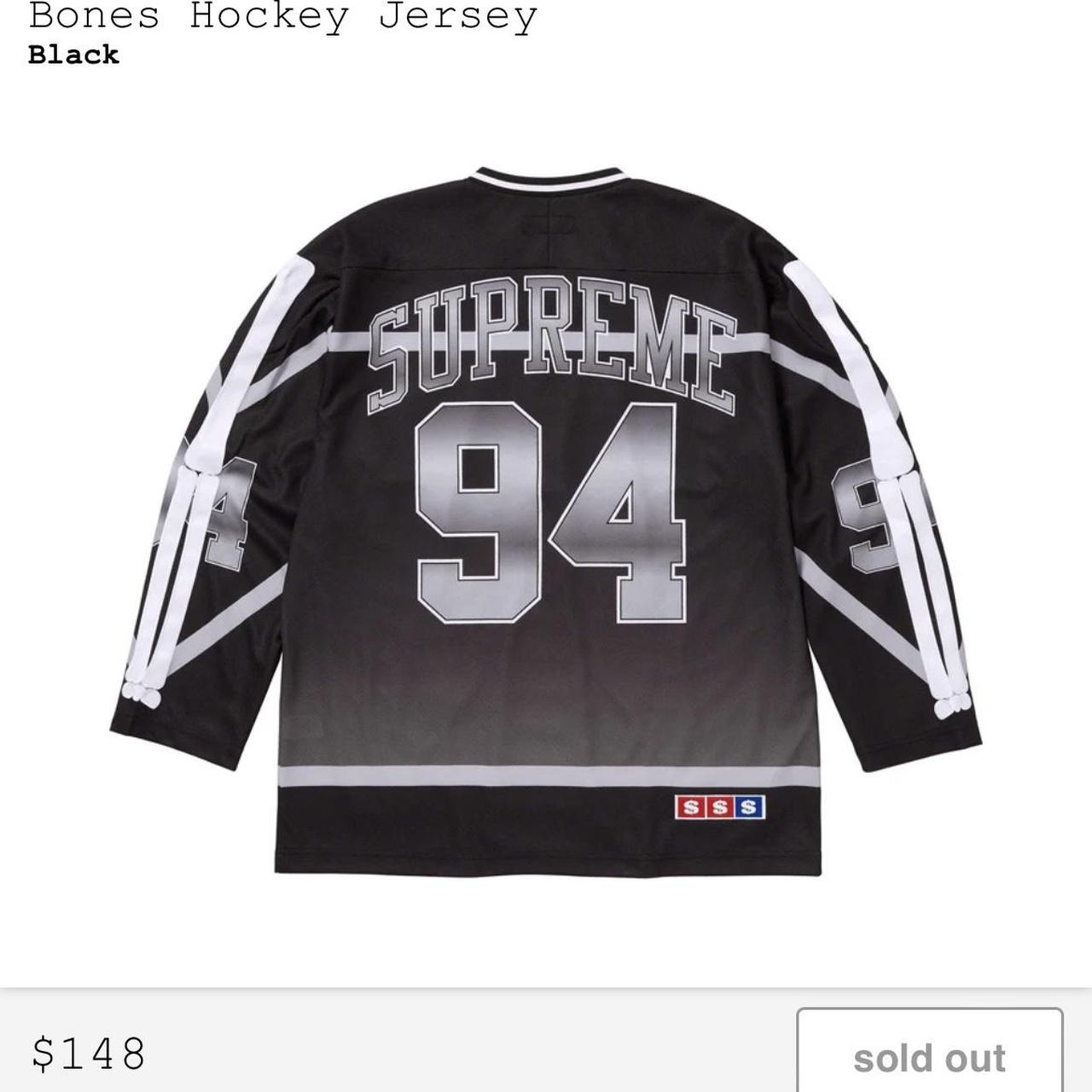 Supreme Bones Hockey Jersey SzMEDIUM BRAND NEW IN... - Depop