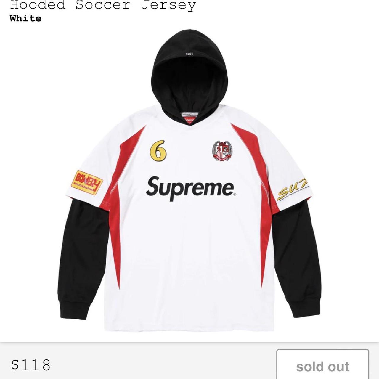 Supreme Soccer Jersey - Depop