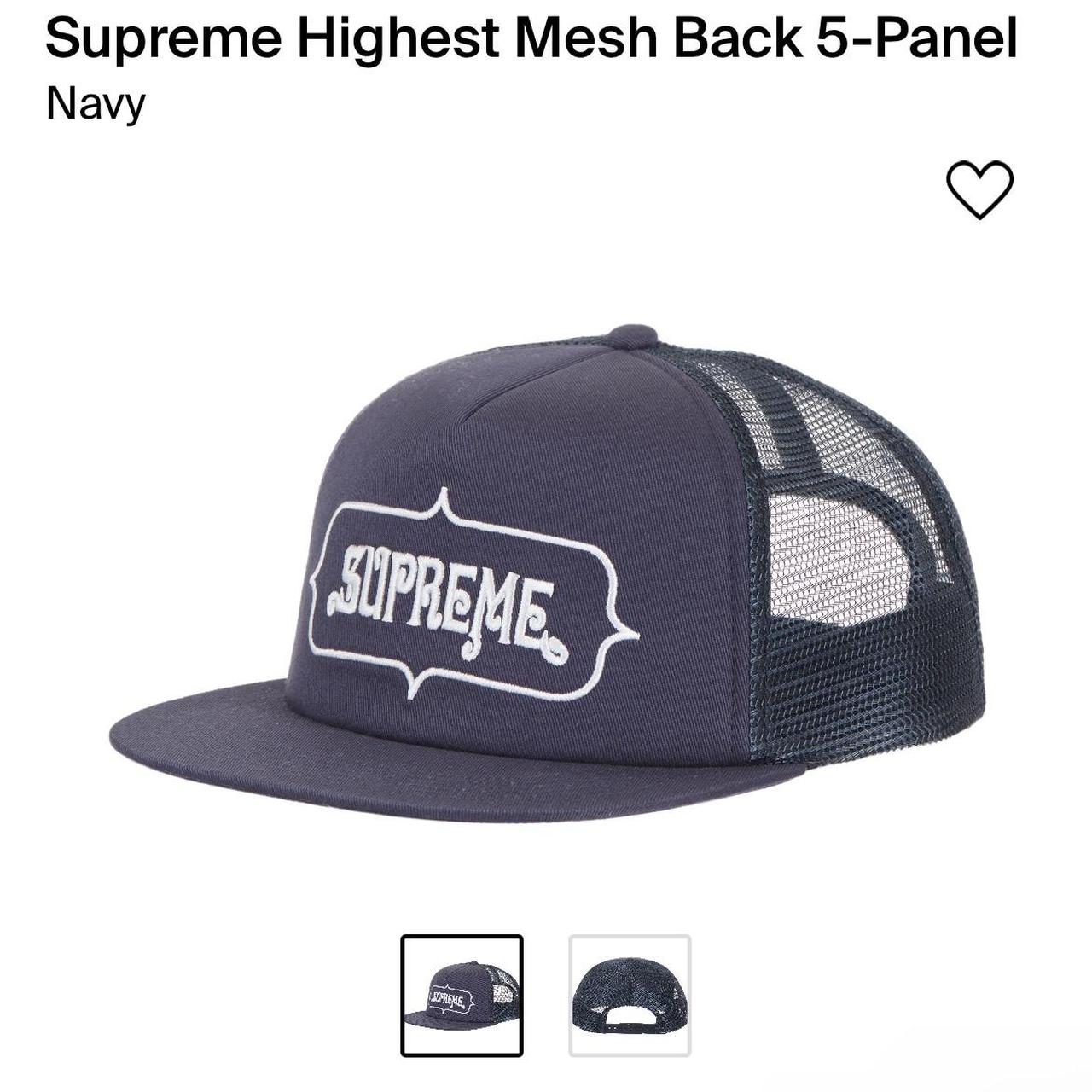 Supreme Highest Mesh Trucker , 5 Panel Navy Brand New...