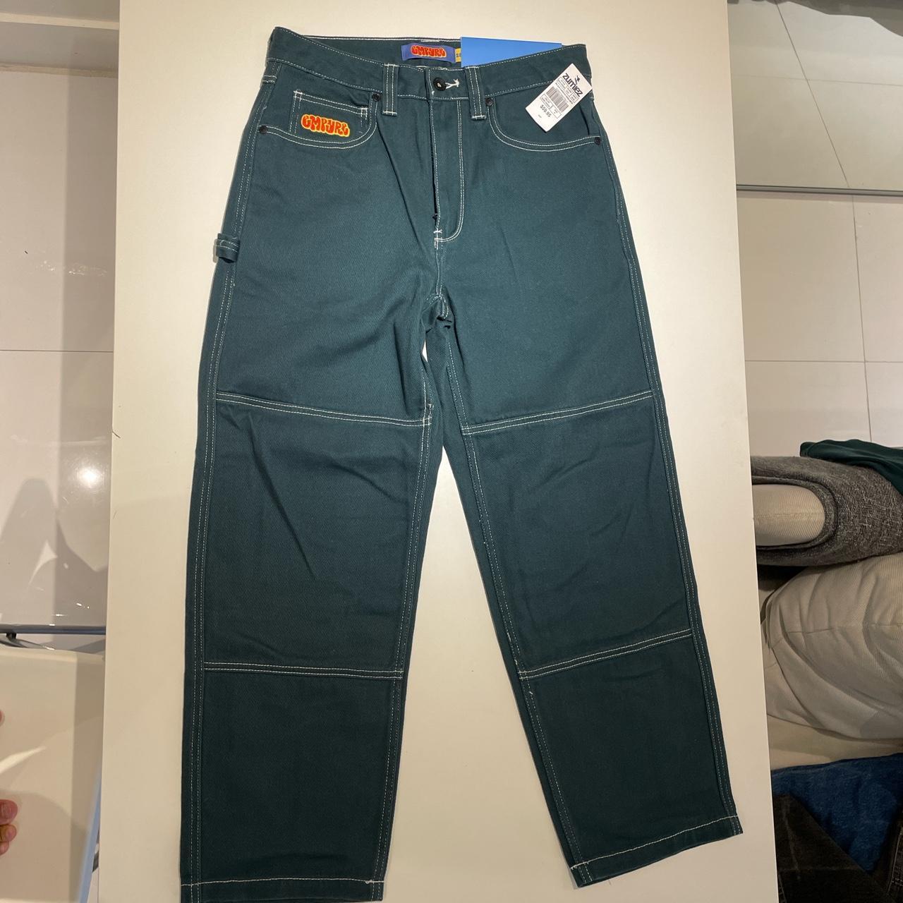 Empyre SK8 Carpenter Color Jeans, Green, Men, 32