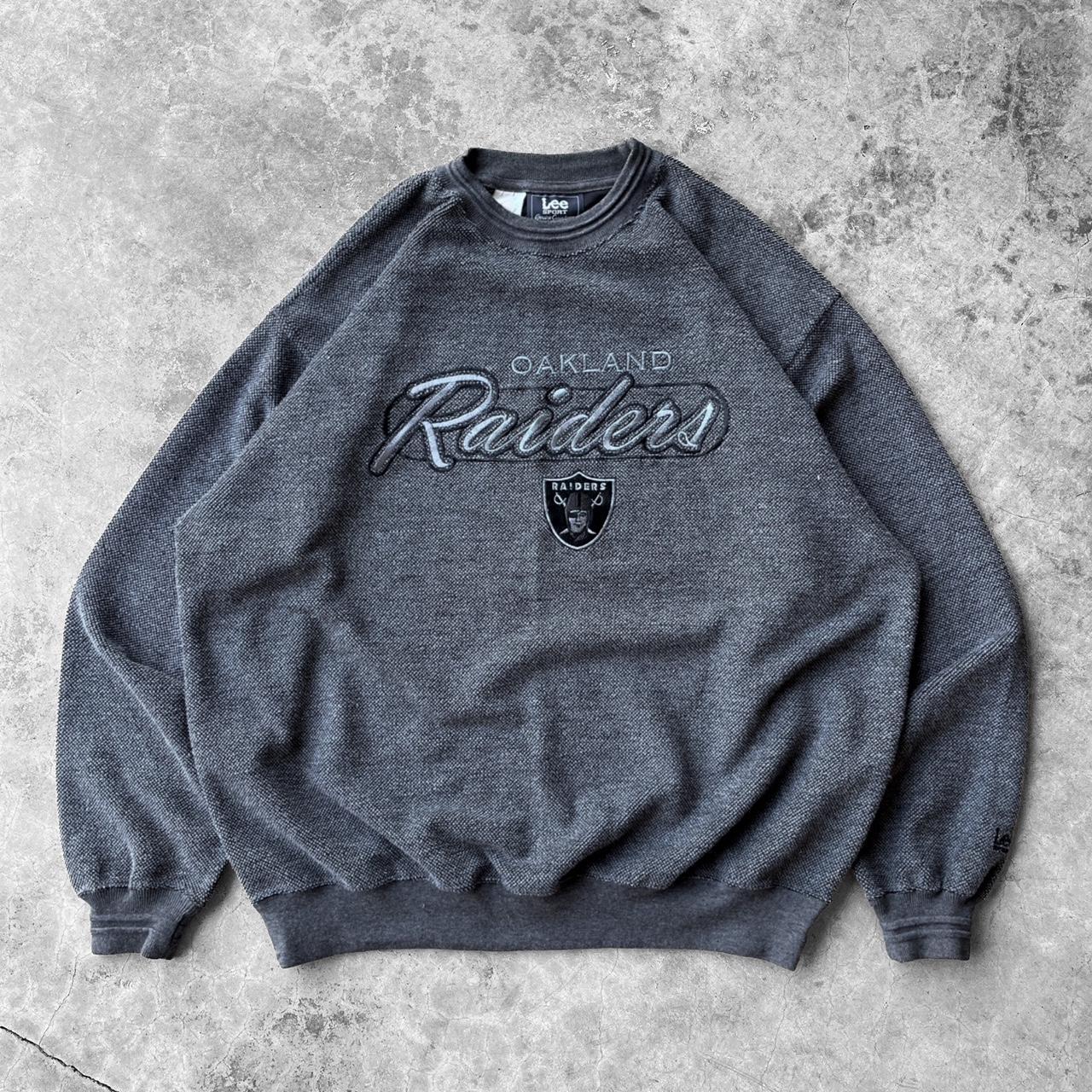 Los Angeles Raiders black sweatshirt crewneck big - Depop