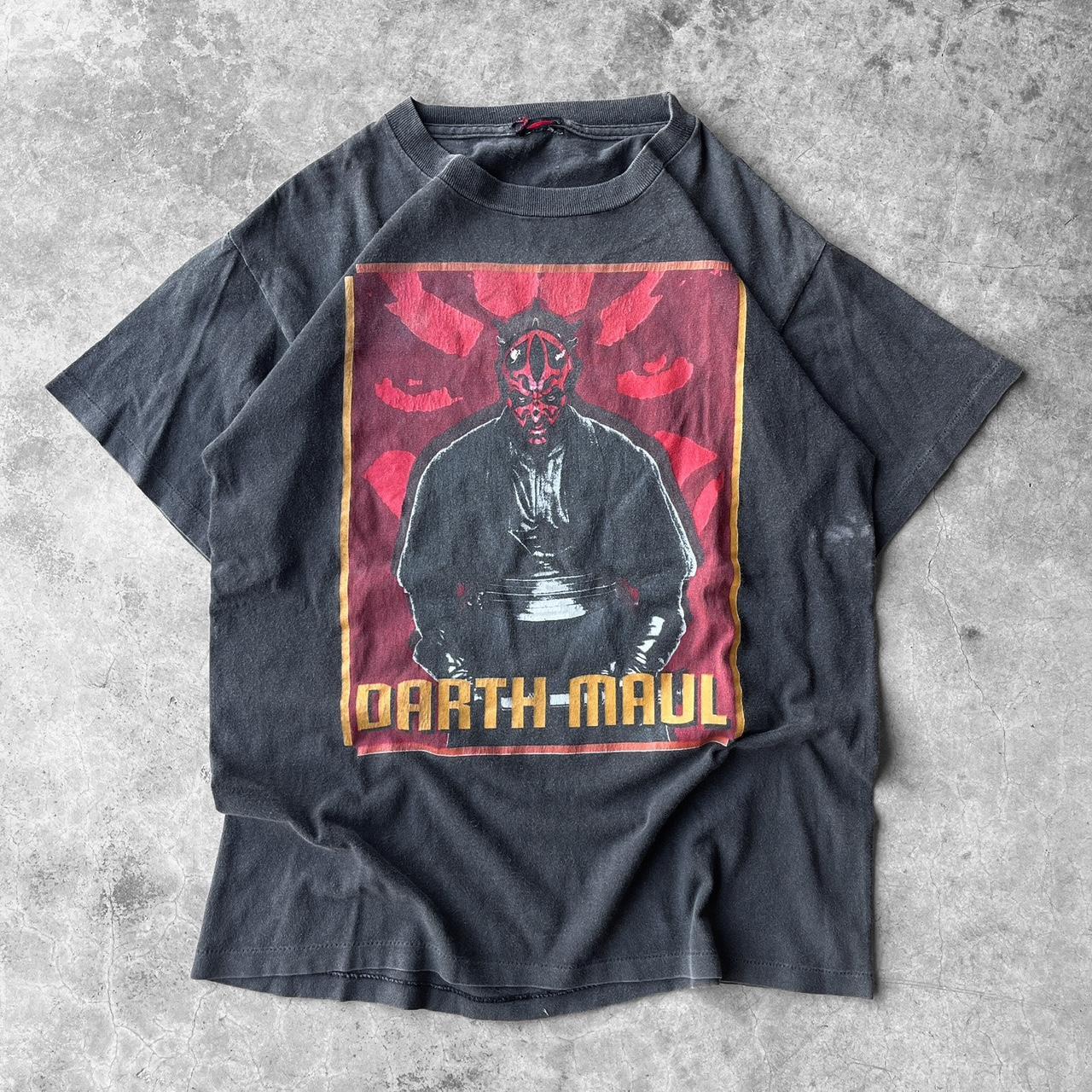 Vintage 90's Faded Darth Maul Star Wars T-Shirt... - Depop