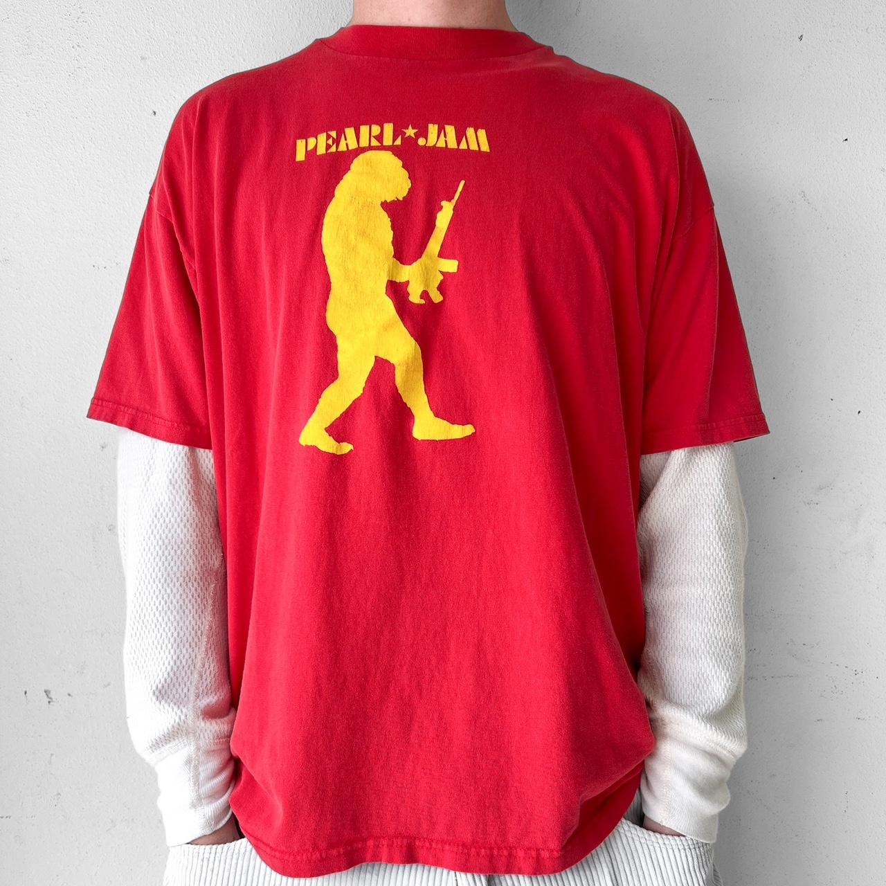 Vintage 90's 1998 Pearl Jam Tour Band Shirt Size- | Depop
