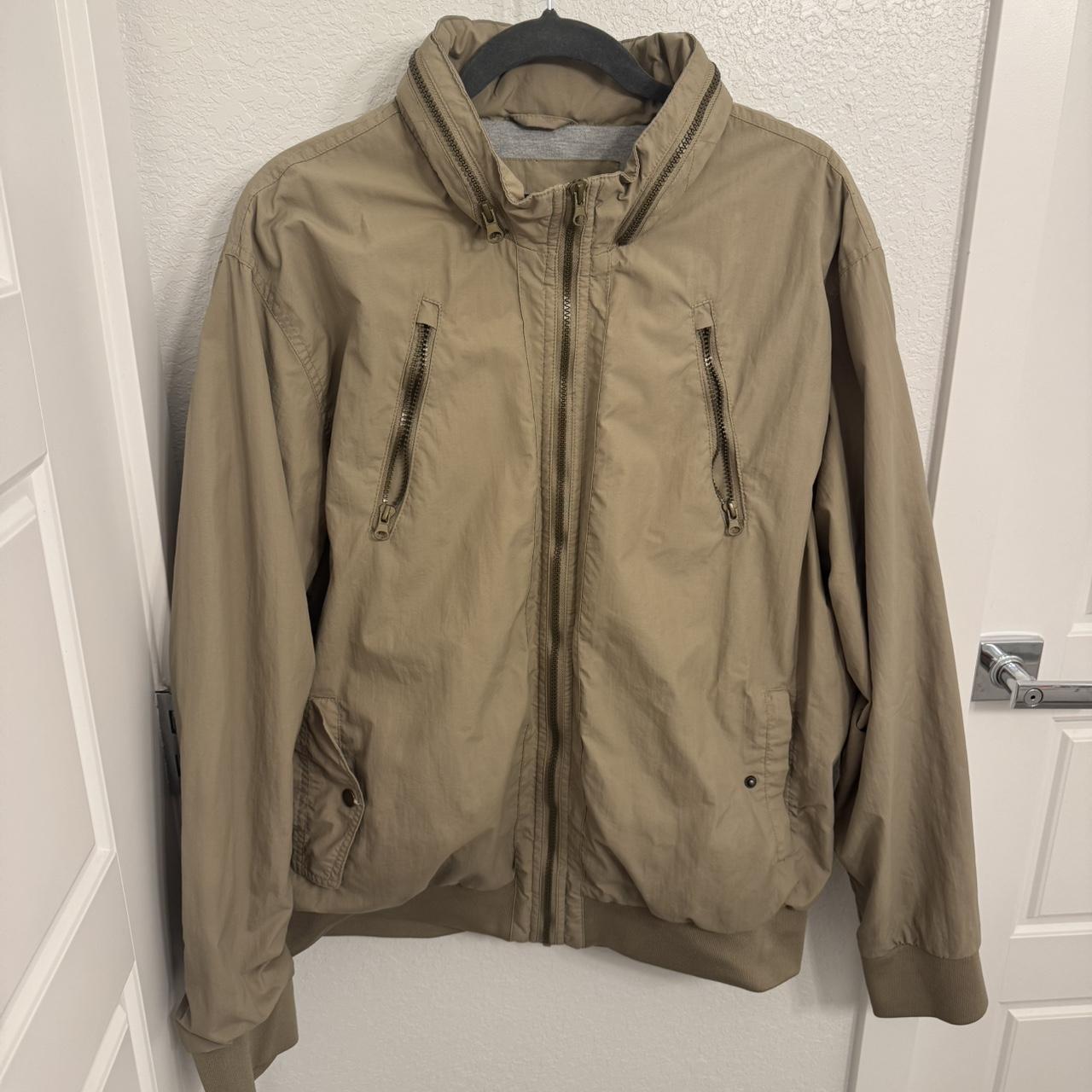 Basic Editions Men's Windbreaker Jacket - Khaki/T… - image 1