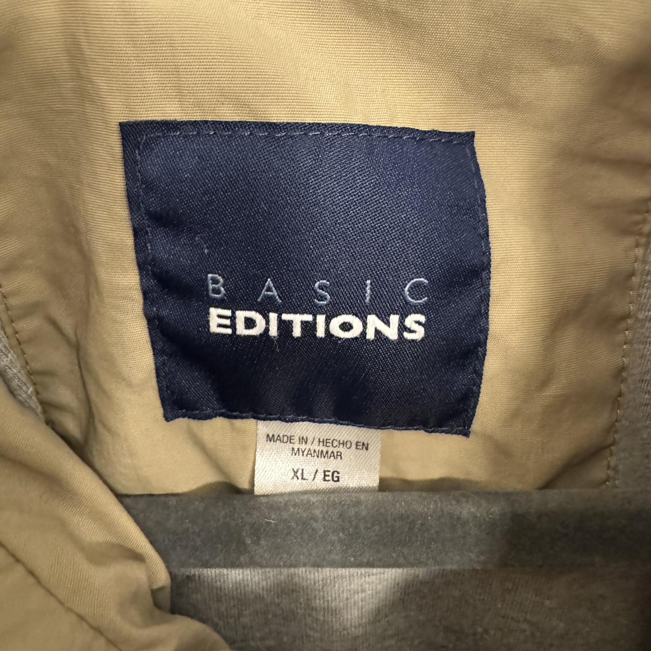 Basic Editions Men's Windbreaker Jacket - Khaki/T… - image 2