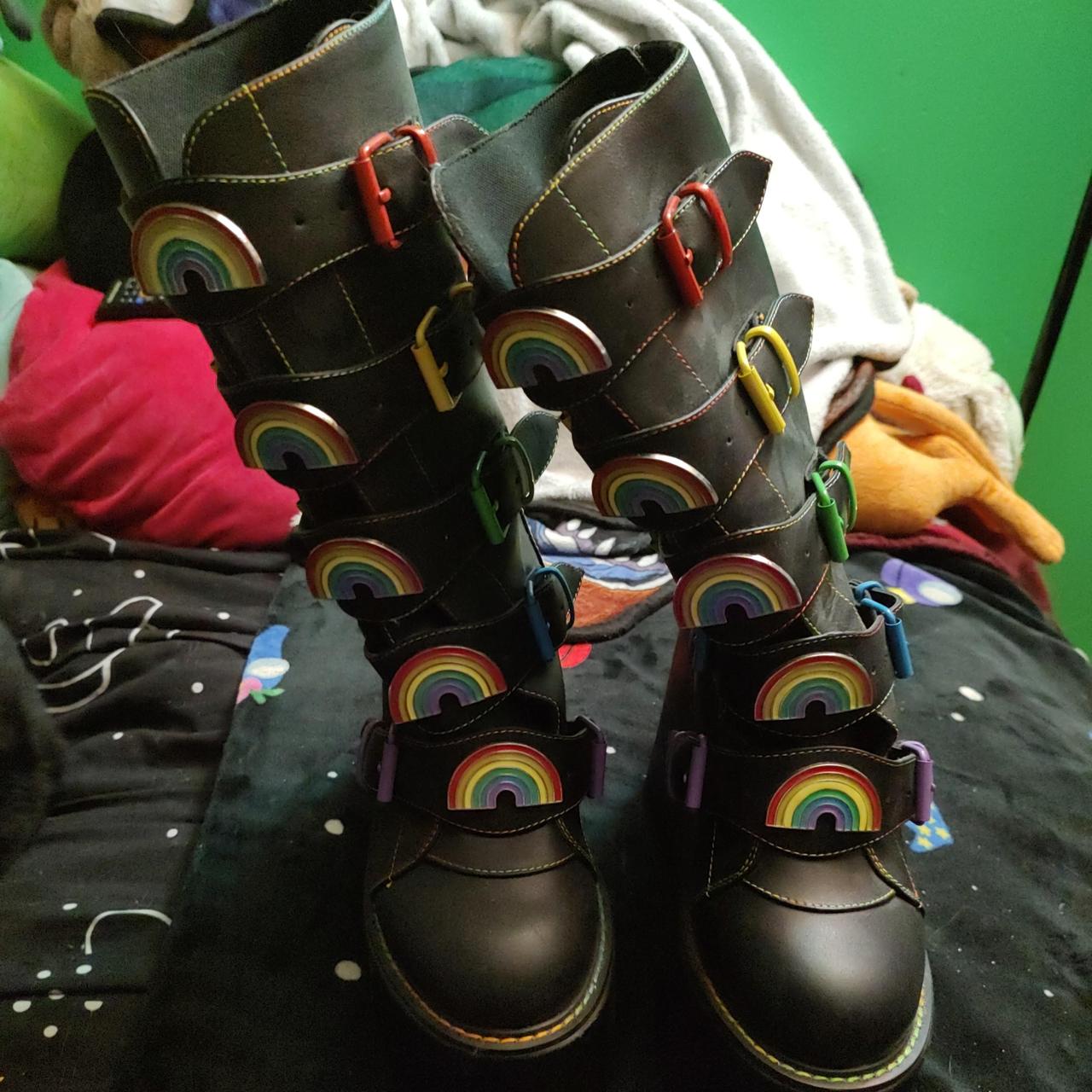 Rainbow best sale platform boots